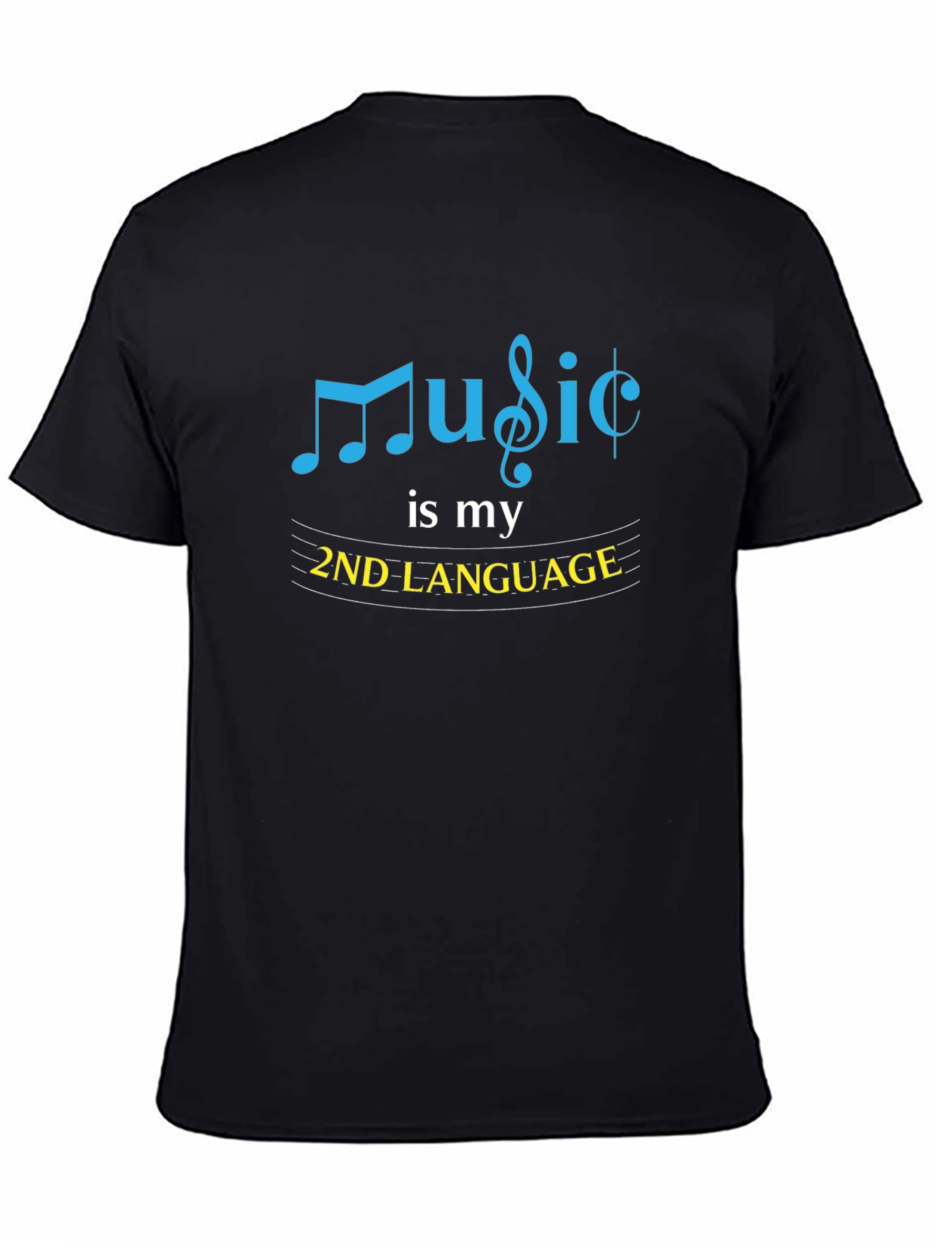 Black Music is My 2nd Language T-Shirt view 4