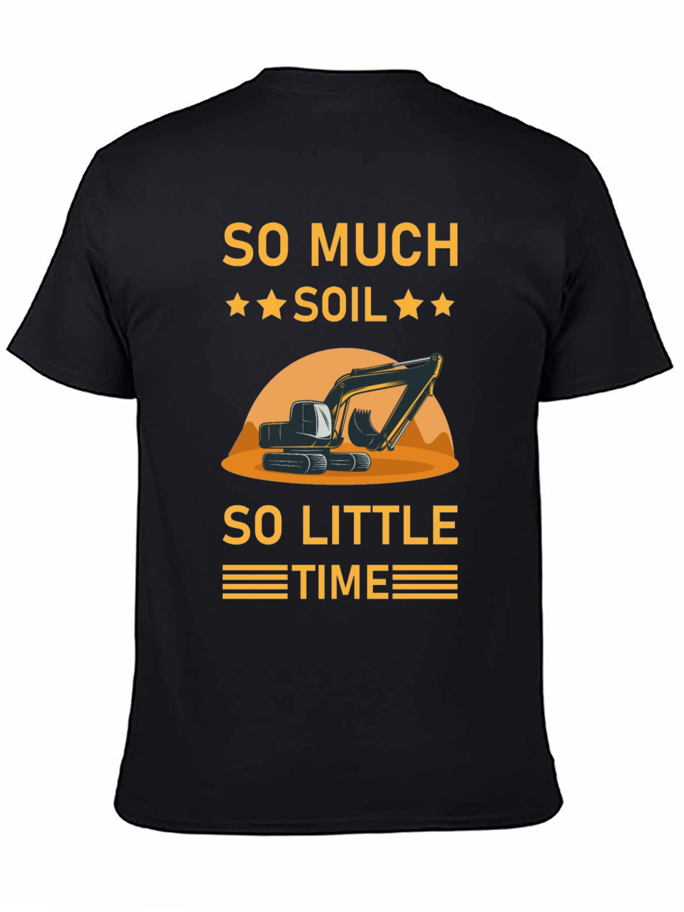 Black So Much Soil So Little Time T-Shirt view 4