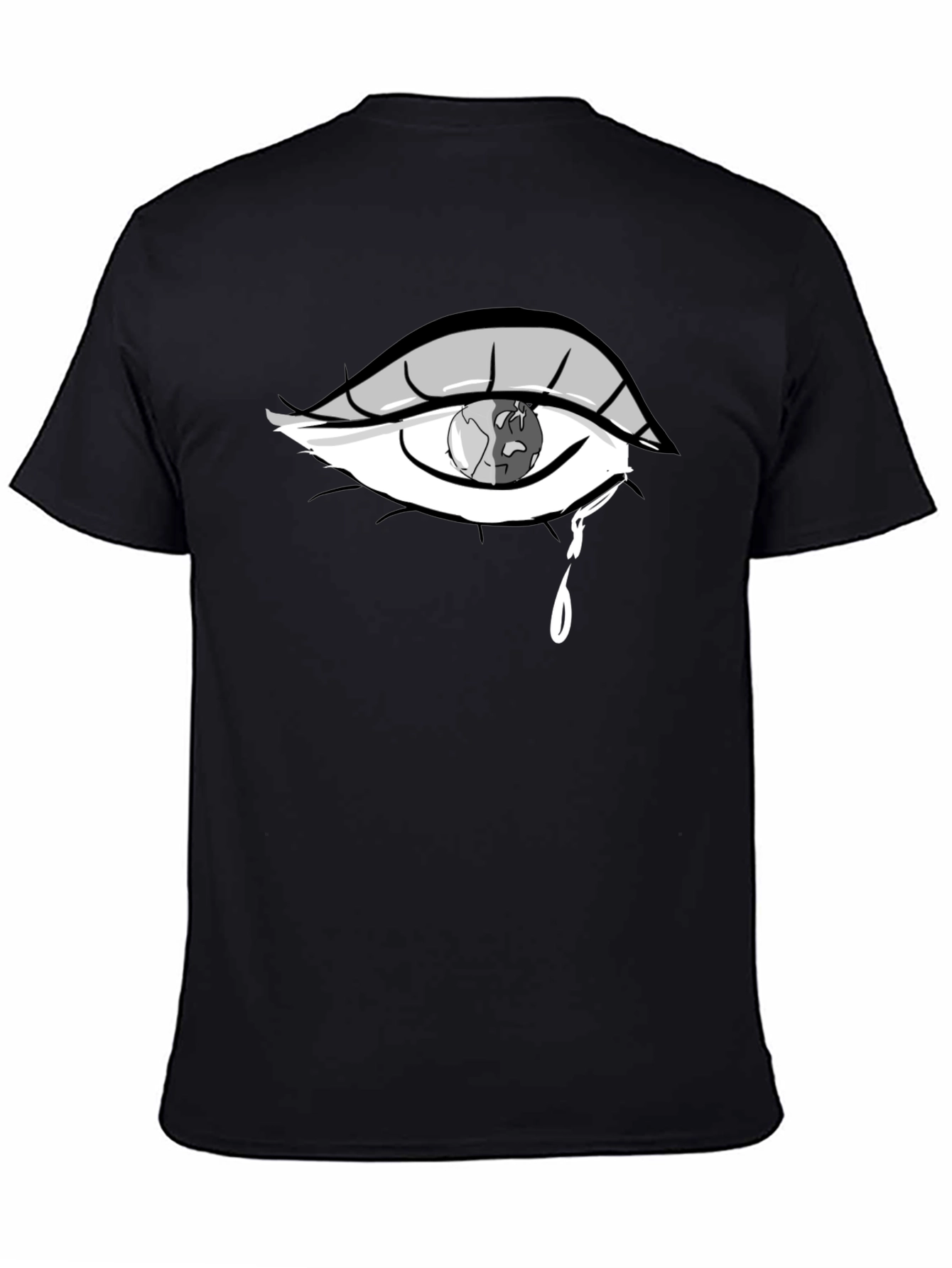 Black Eye Crying Earth T-Shirt view 4