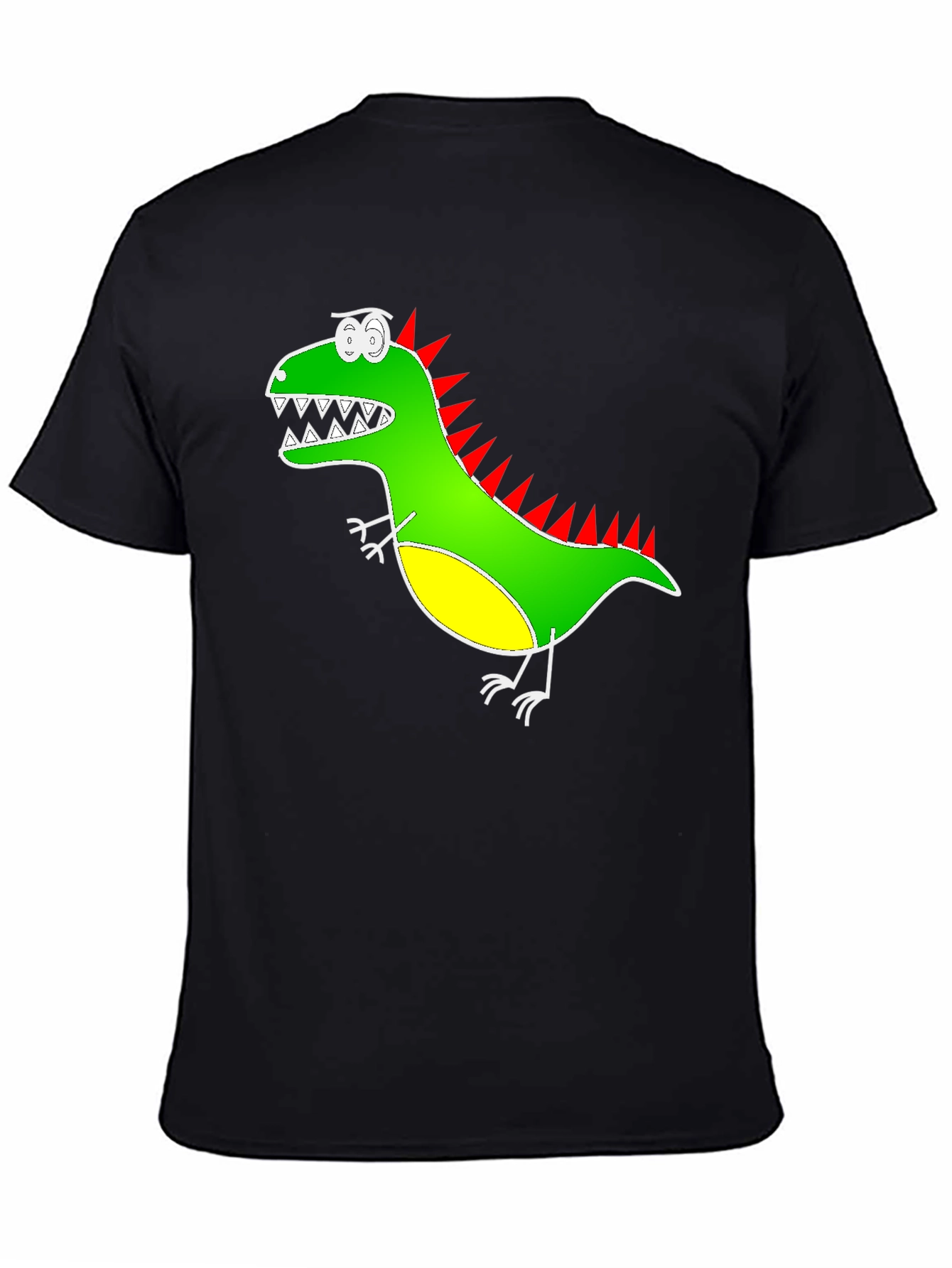 Black Dino Graphic Tee - Quirky & Fun Design view 4