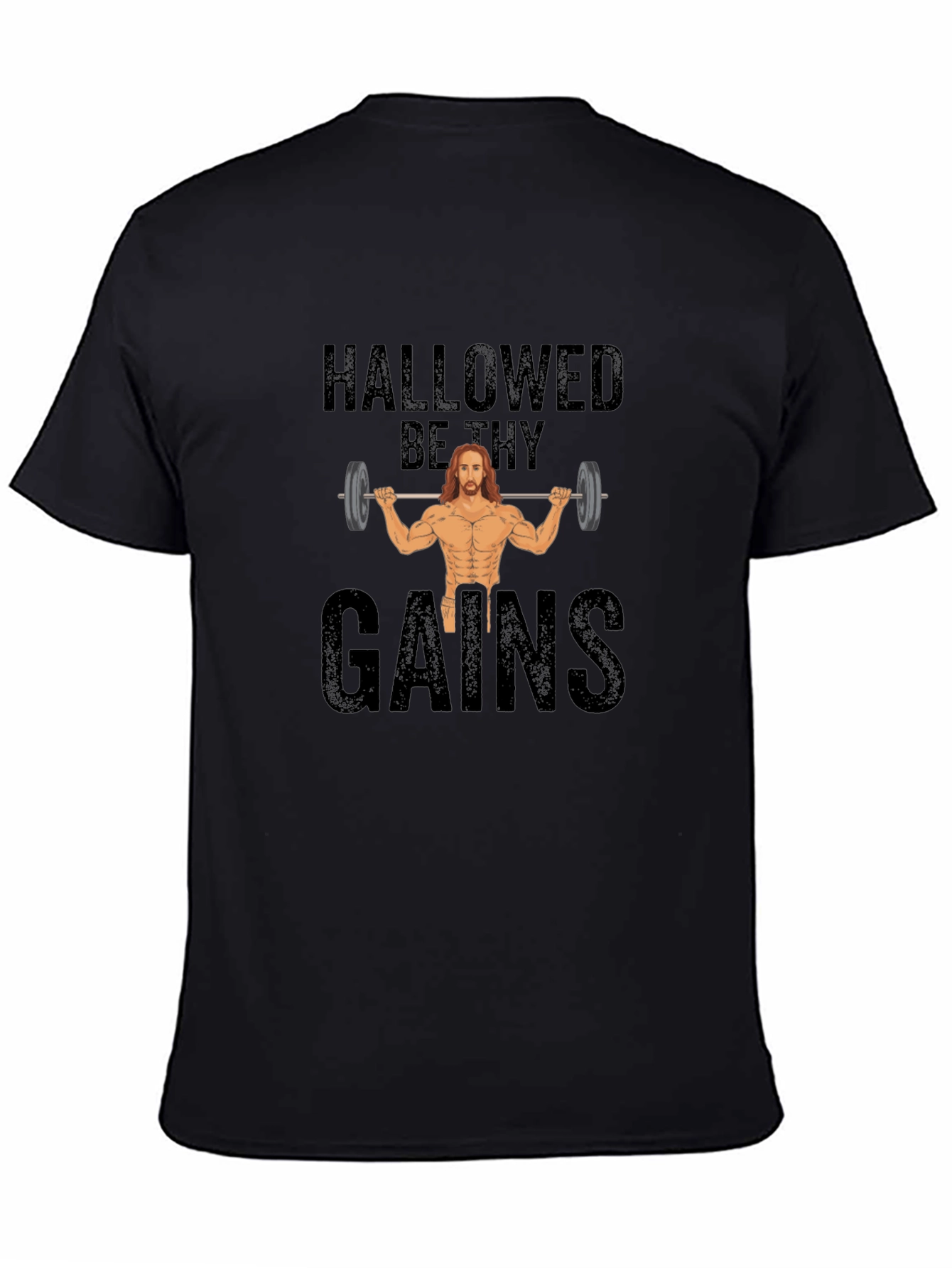 Black Hallowed Be Thy Gains T-Shirt view 4