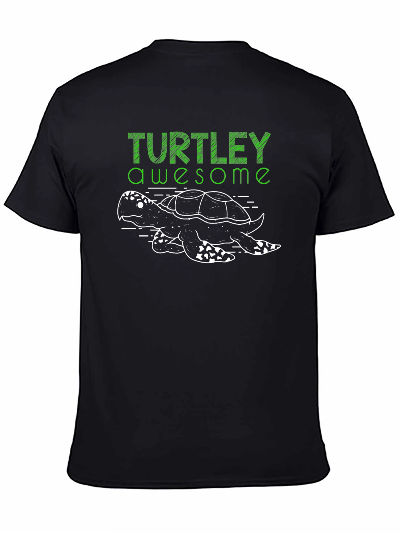 Black Turtley Awesome T-Shirt - Turtle Lover Tee view 4