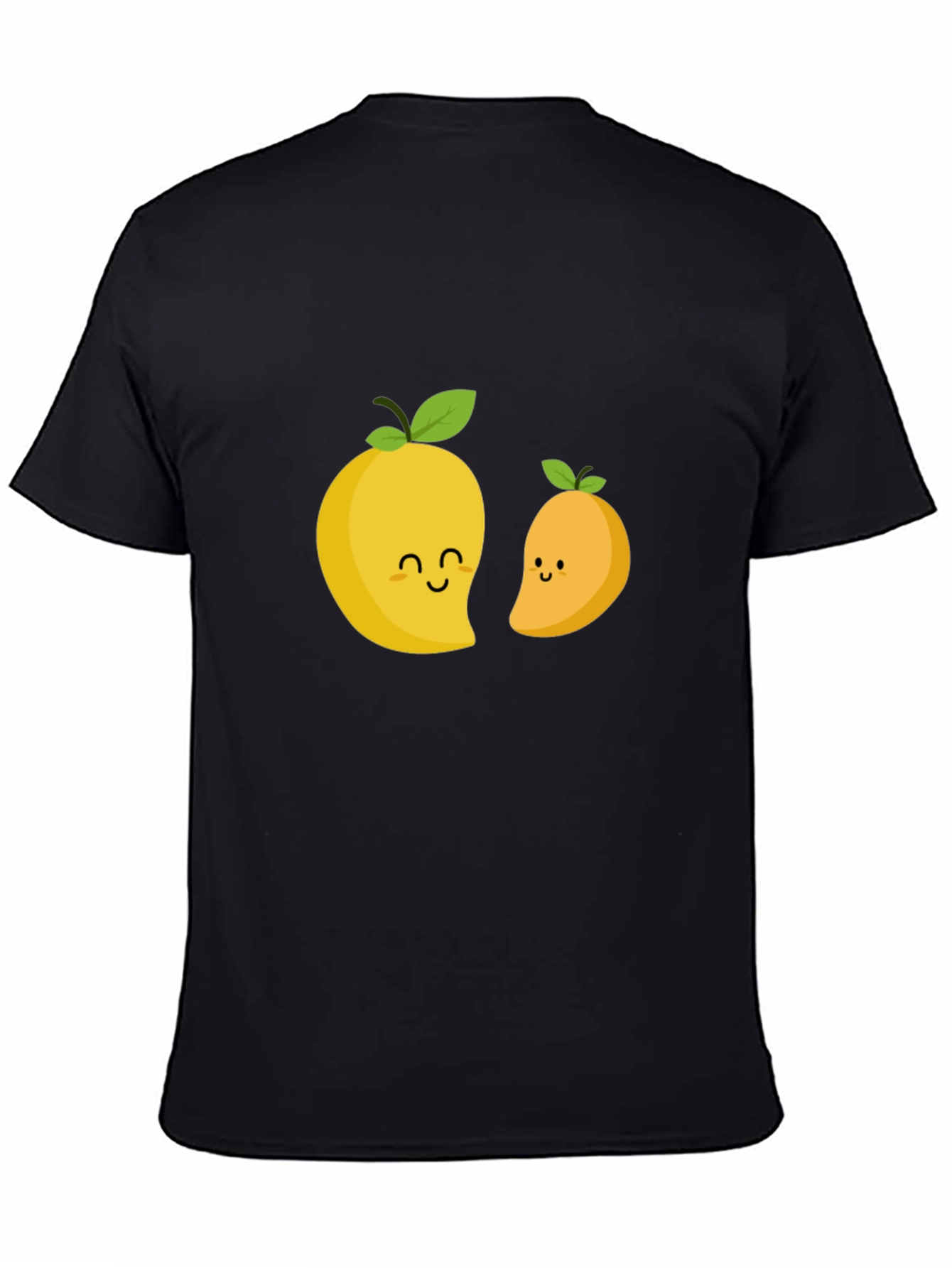 Black Cute Mango Graphic T-Shirt - Black view 4