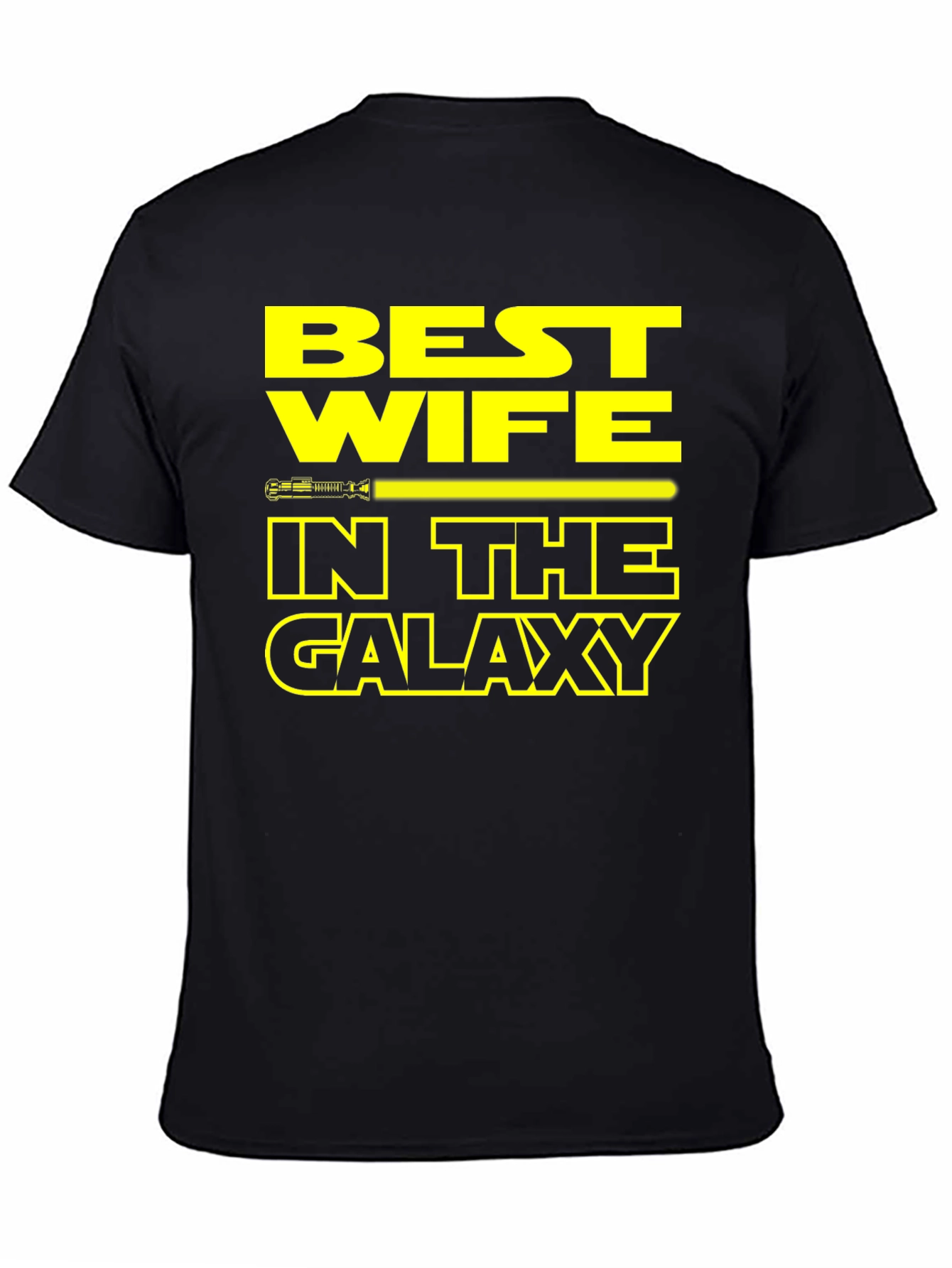 Black Best Wife in the Galaxy T-Shirt Star Wars Gift view 4