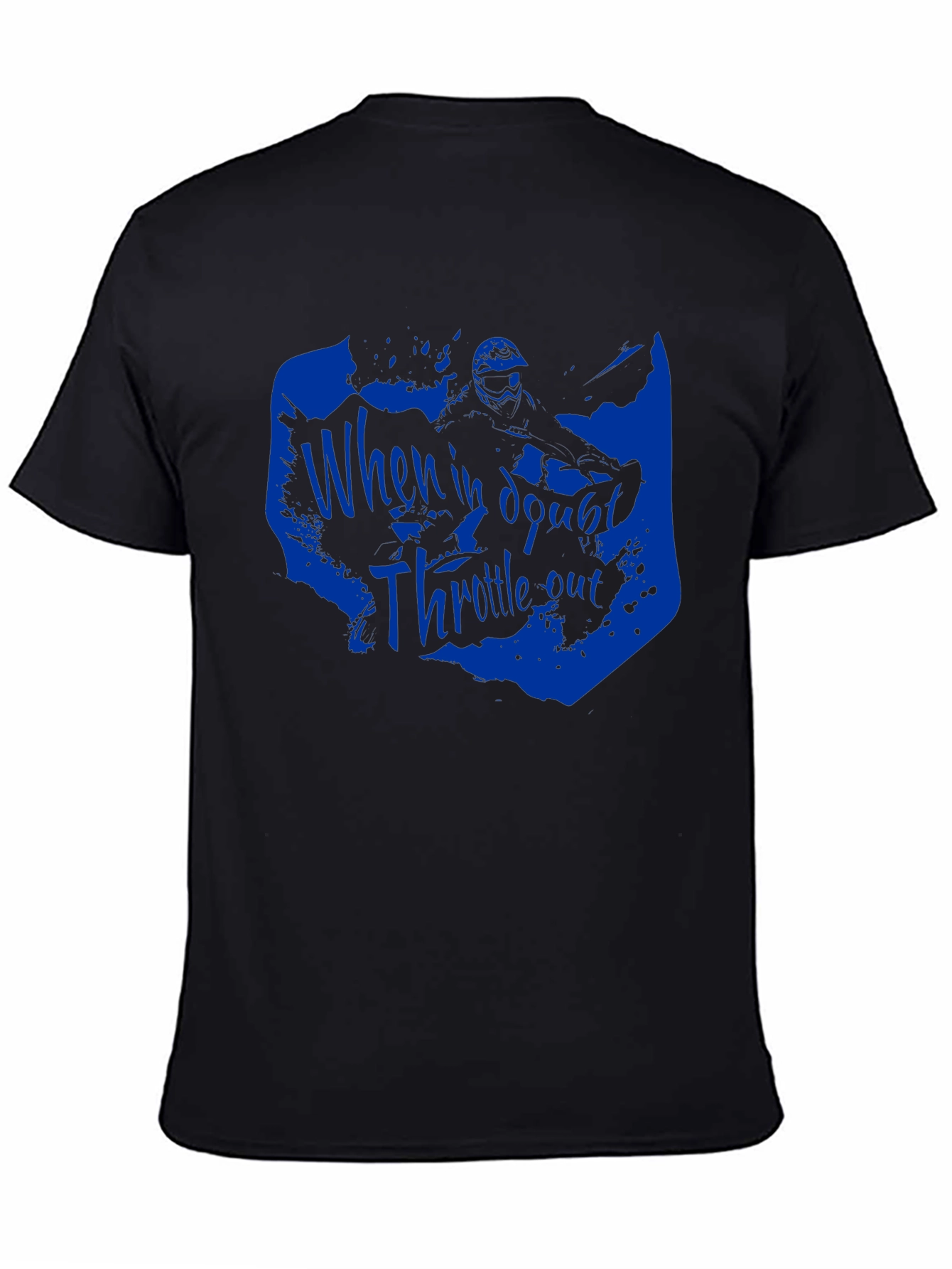 Black Throttle Out T-Shirt - Ride in Style view 4