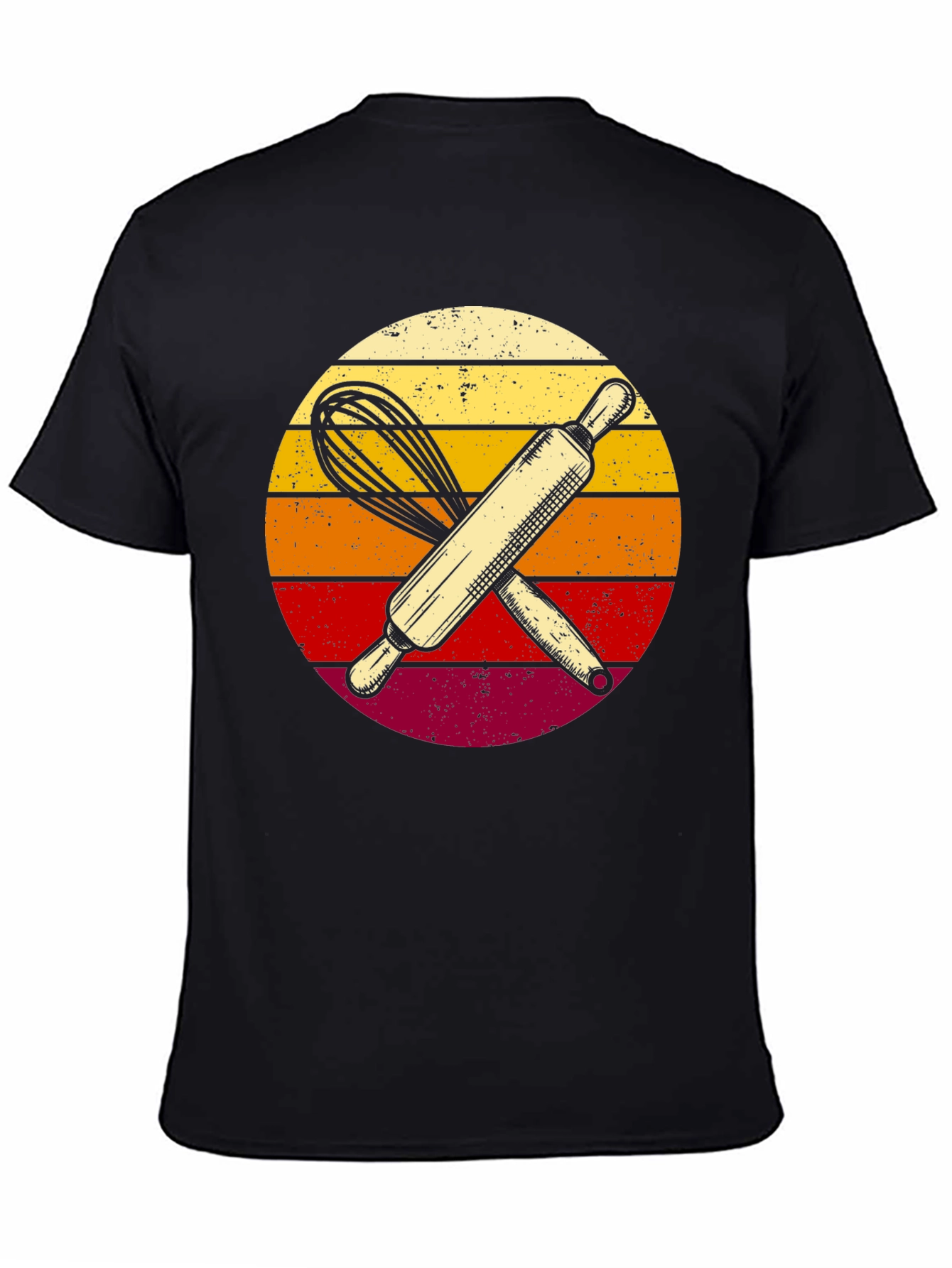 Black Baker Retro Sunset T-Shirt view 4