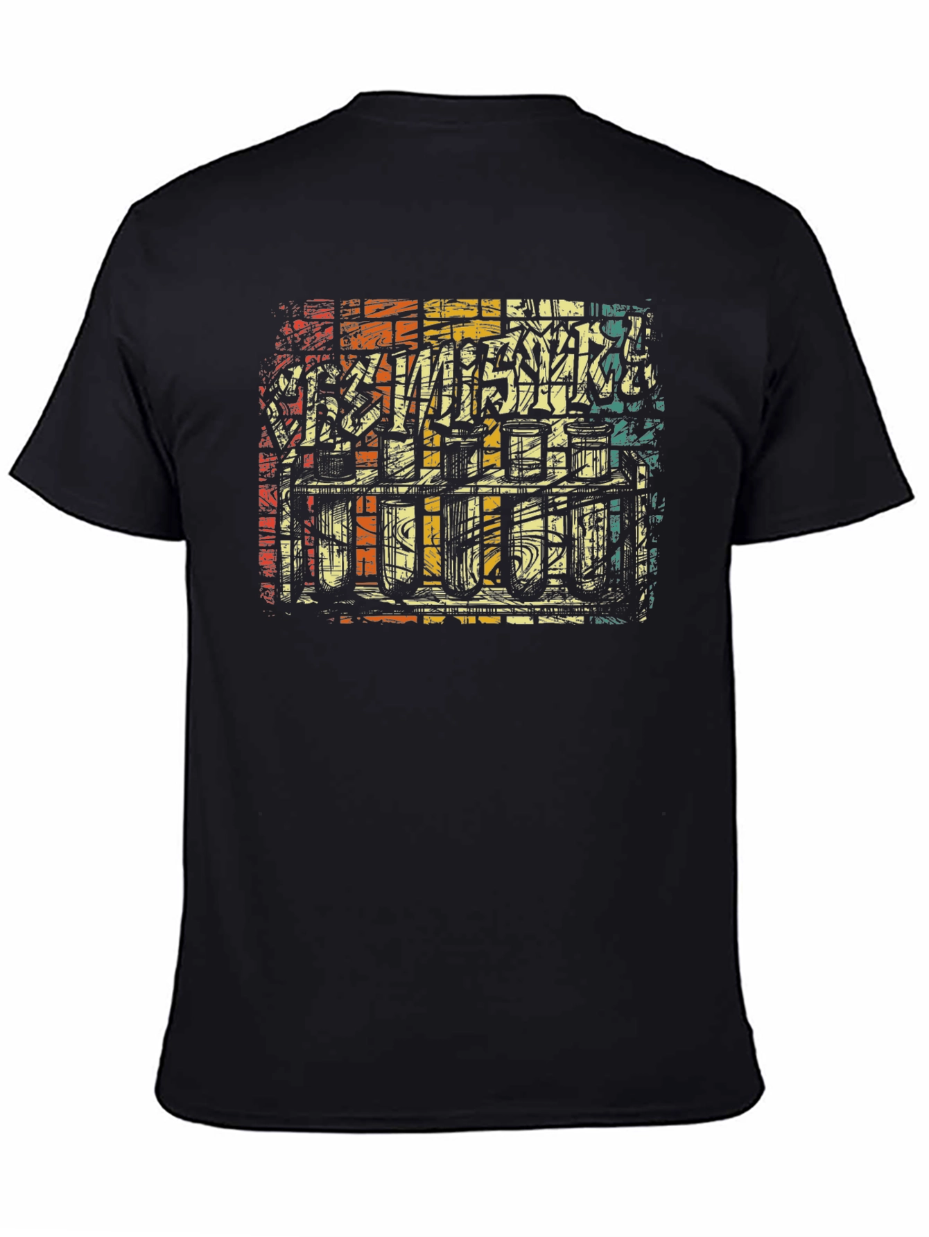 Black Vintage Chemistry Lab T-Shirt - Science Tee view 4