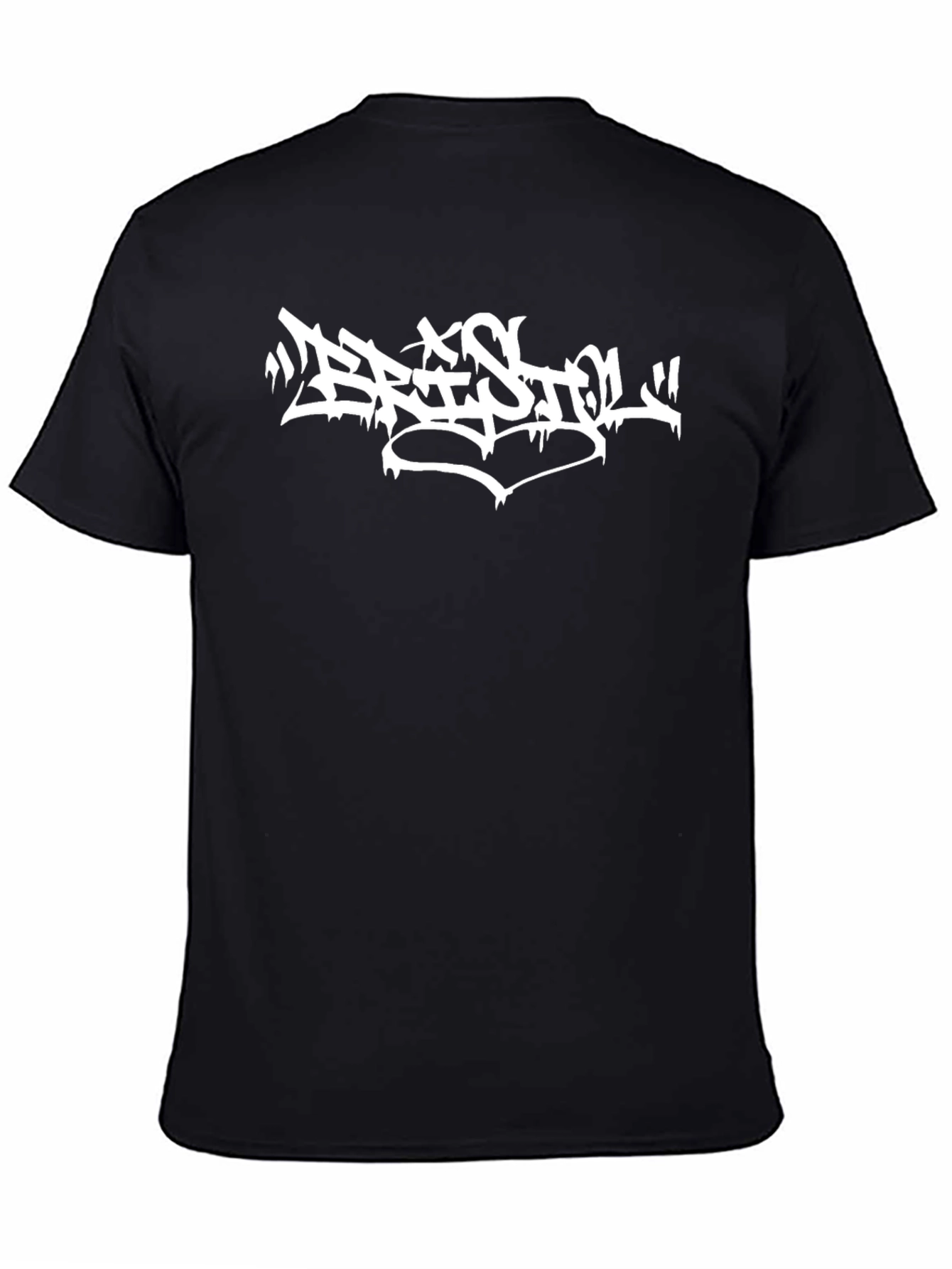 Black Bristol Graffiti Style Black T-Shirt view 4