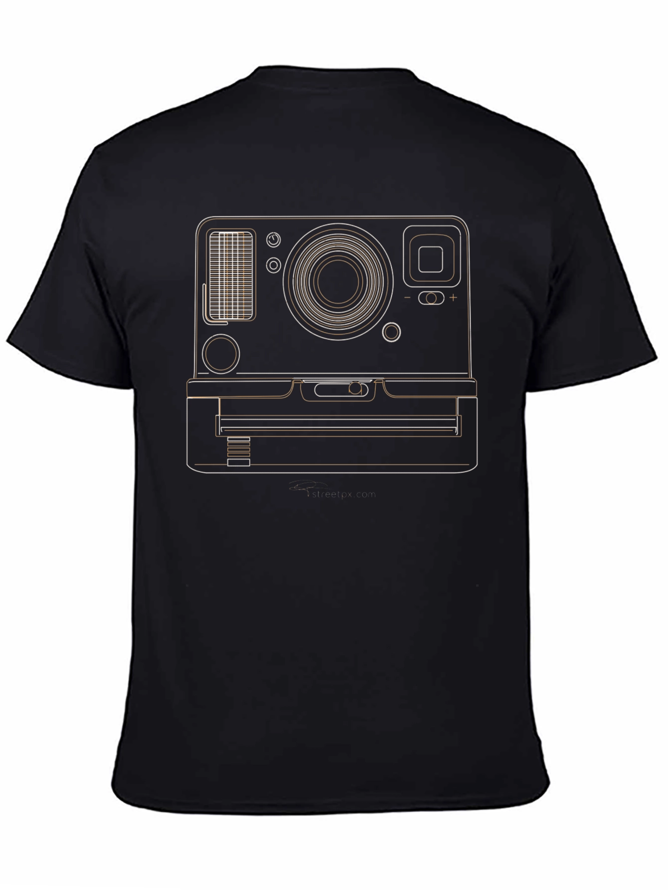 Black Retro Camera Graphic Tee - Classic Style view 4