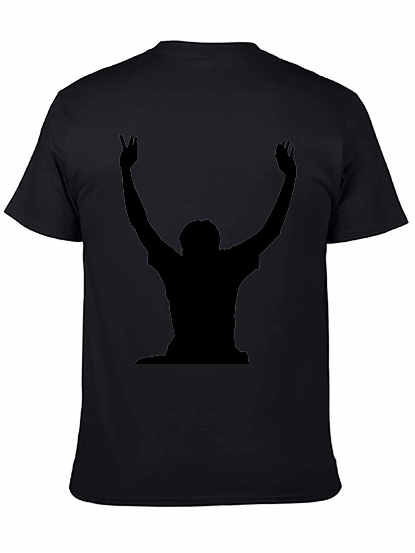 Black Silhouette Graphic T-Shirt - Black view 4