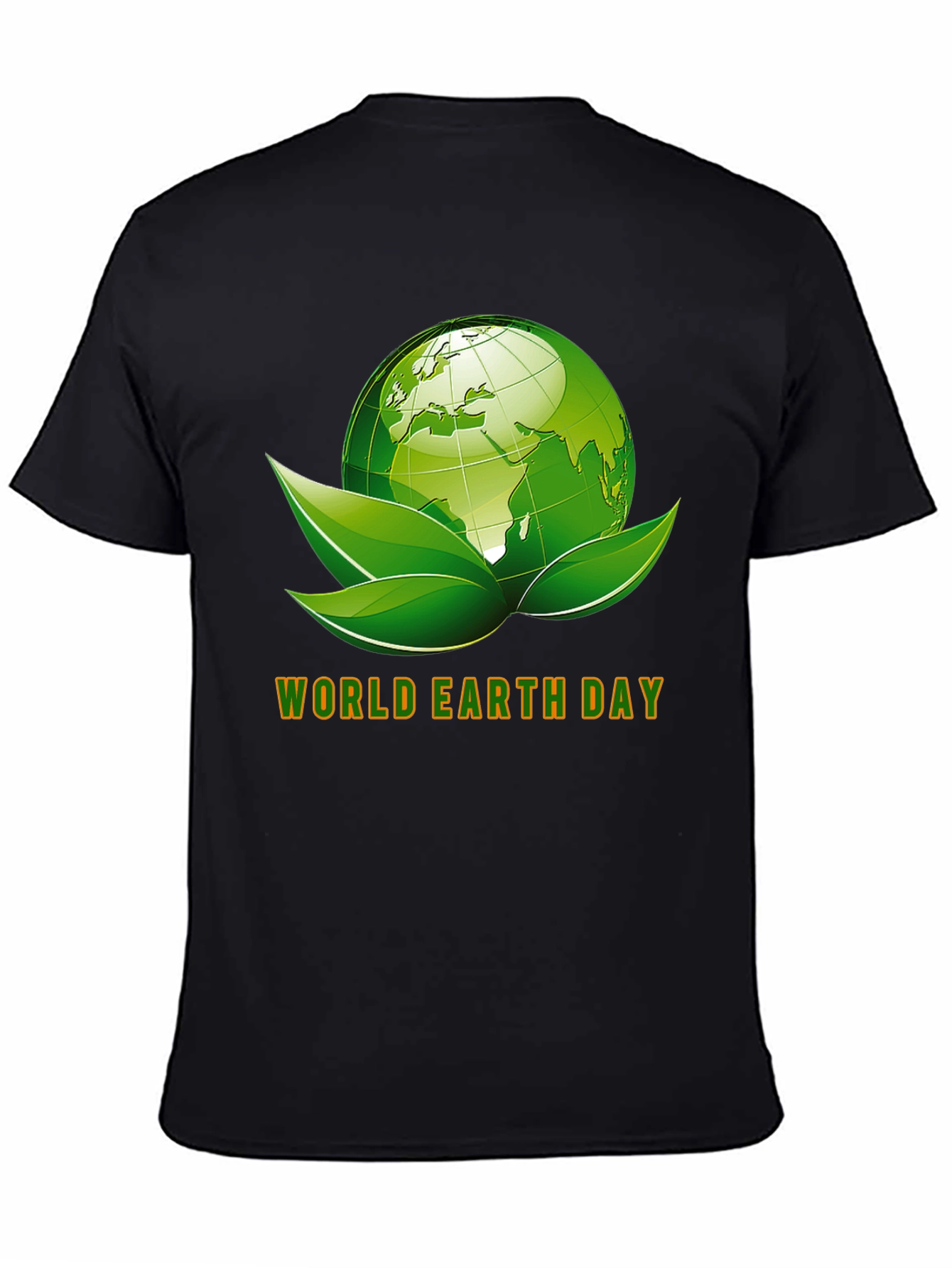 Black World Earth Day Graphic T-Shirt view 4
