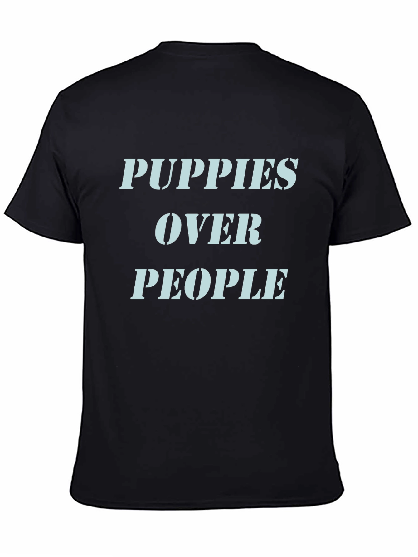 Black Puppies Over People Graphic T-Shirt view 4
