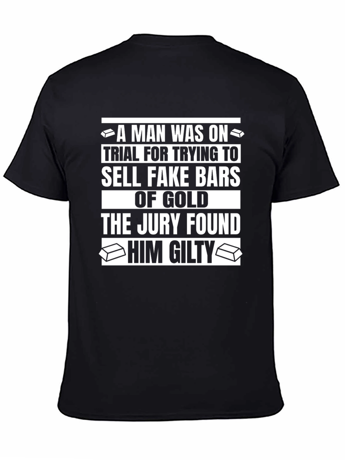 Black A Man Was On Trial T-Shirt view 4