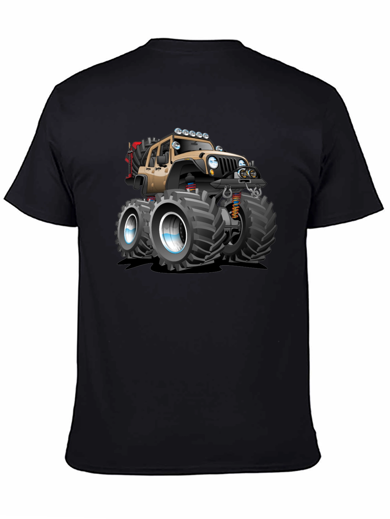 Black Monster Truck Graphic Tee - Off-Road Style view 4