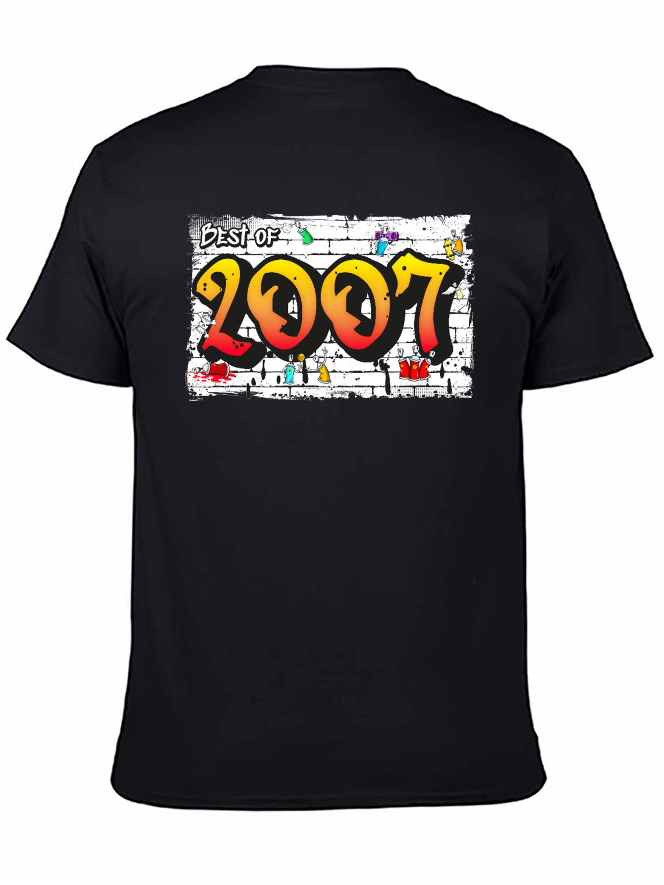Black Best of 2007 Graffiti T-Shirt view 4