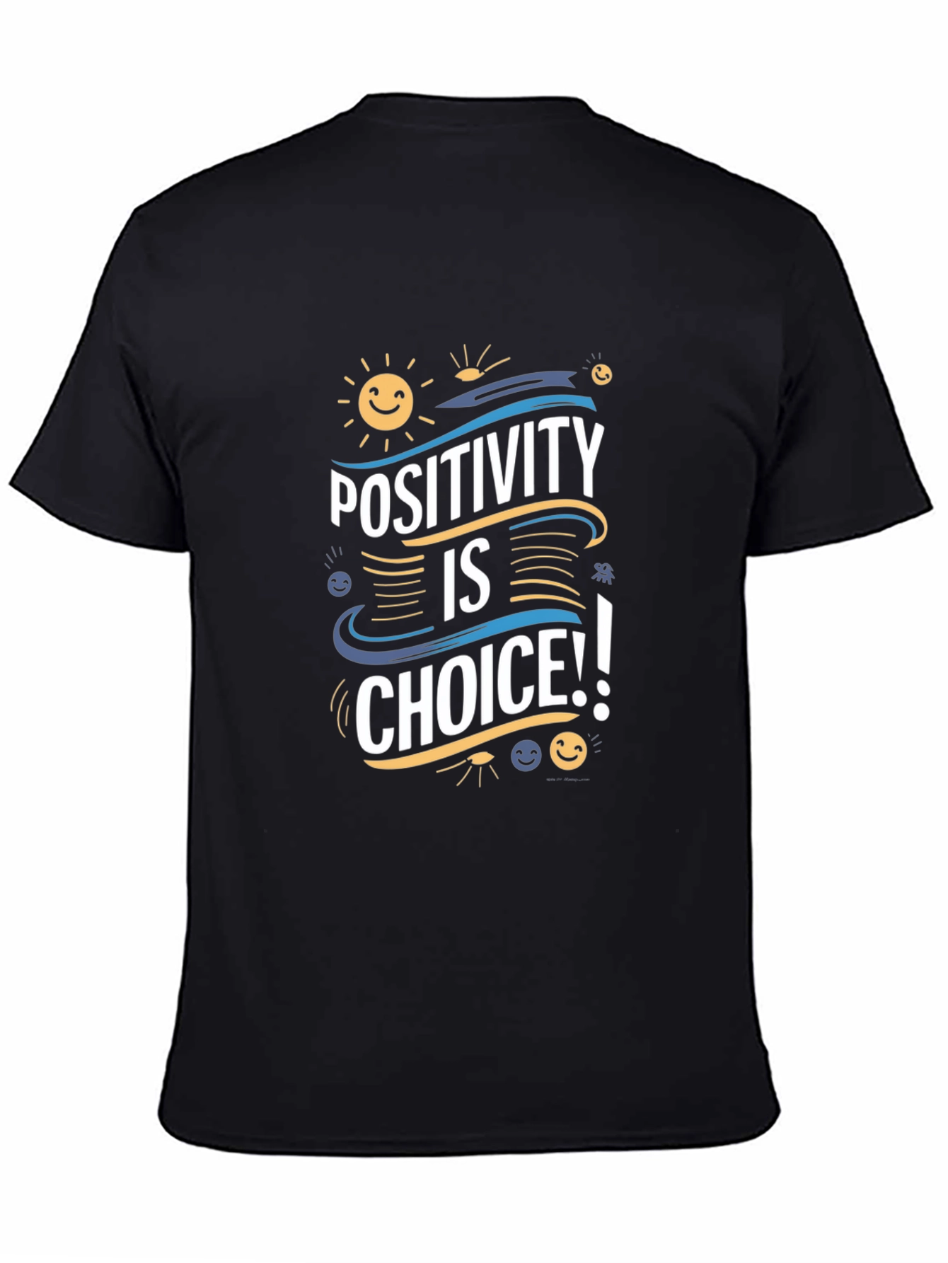 Black Positivity is a Choice Graphic T-Shirt view 4
