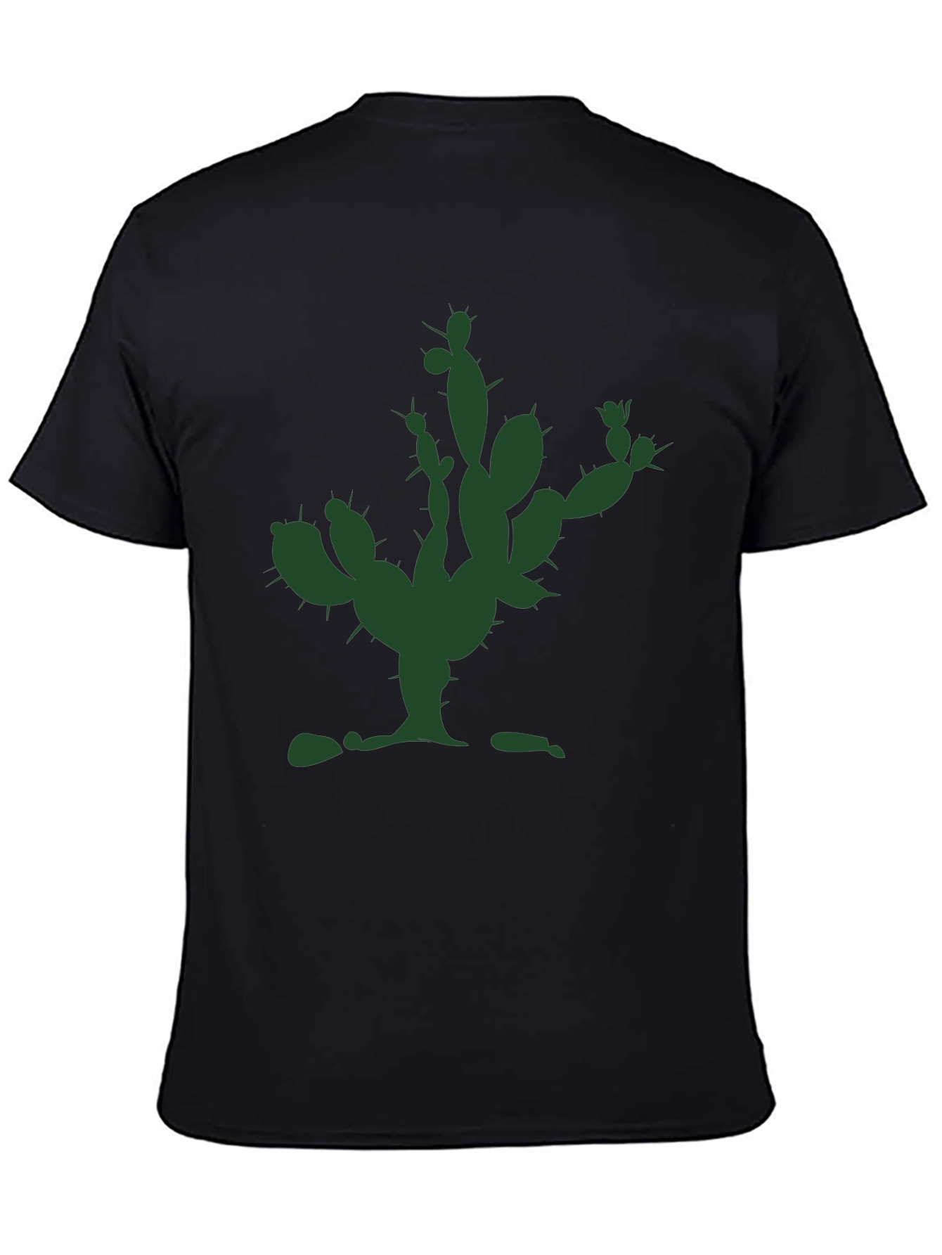 Black Cactus Graphic Tee - Modern Unisex T-Shirt view 4