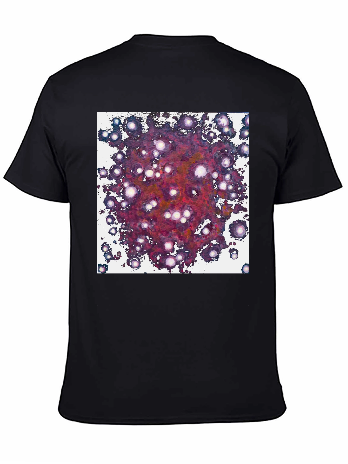 Black Galaxy Dream T-Shirt - Abstract Space Design view 4