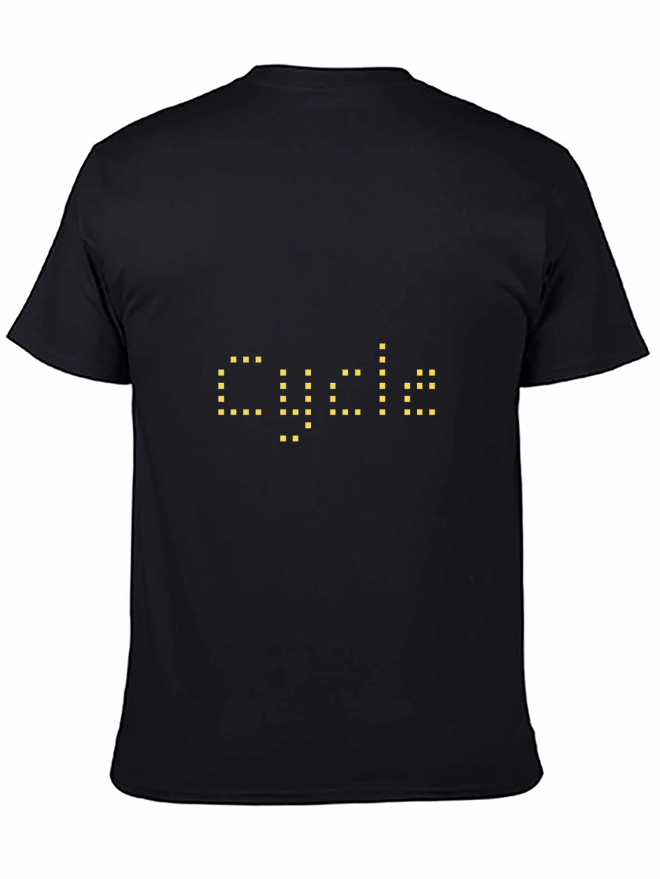 Black Pixel Cycle Graphic Tee - Black T-Shirt view 4