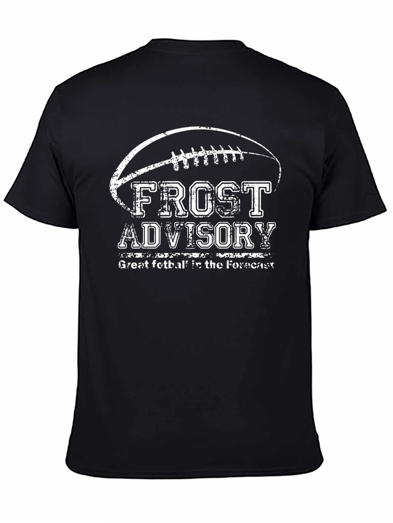 Black Frost Advisory Football T-Shirt view 4