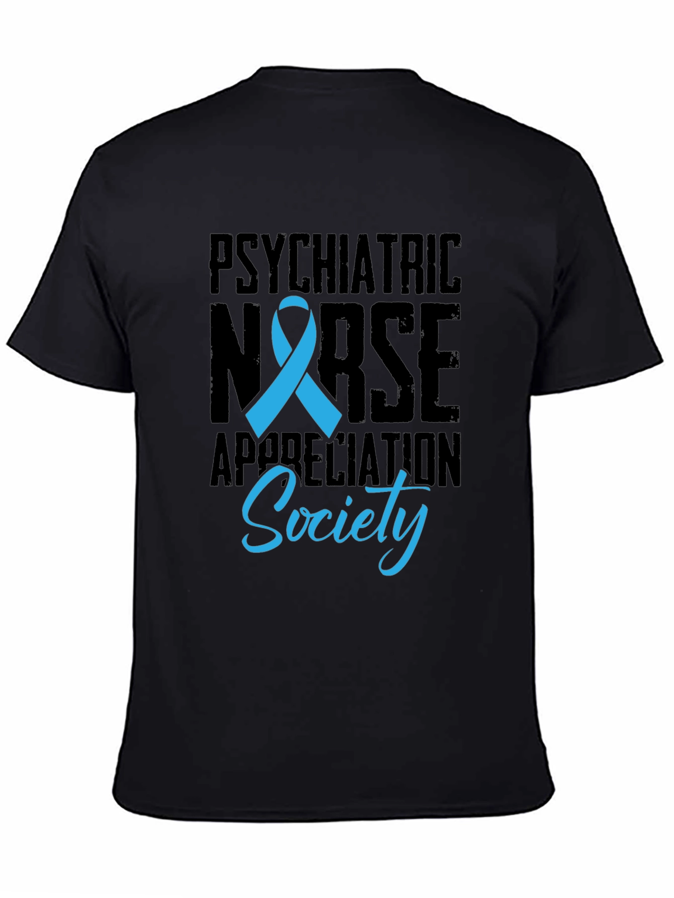 Black Psychiatric Nurse Appreciation Society T-Shirt view 4