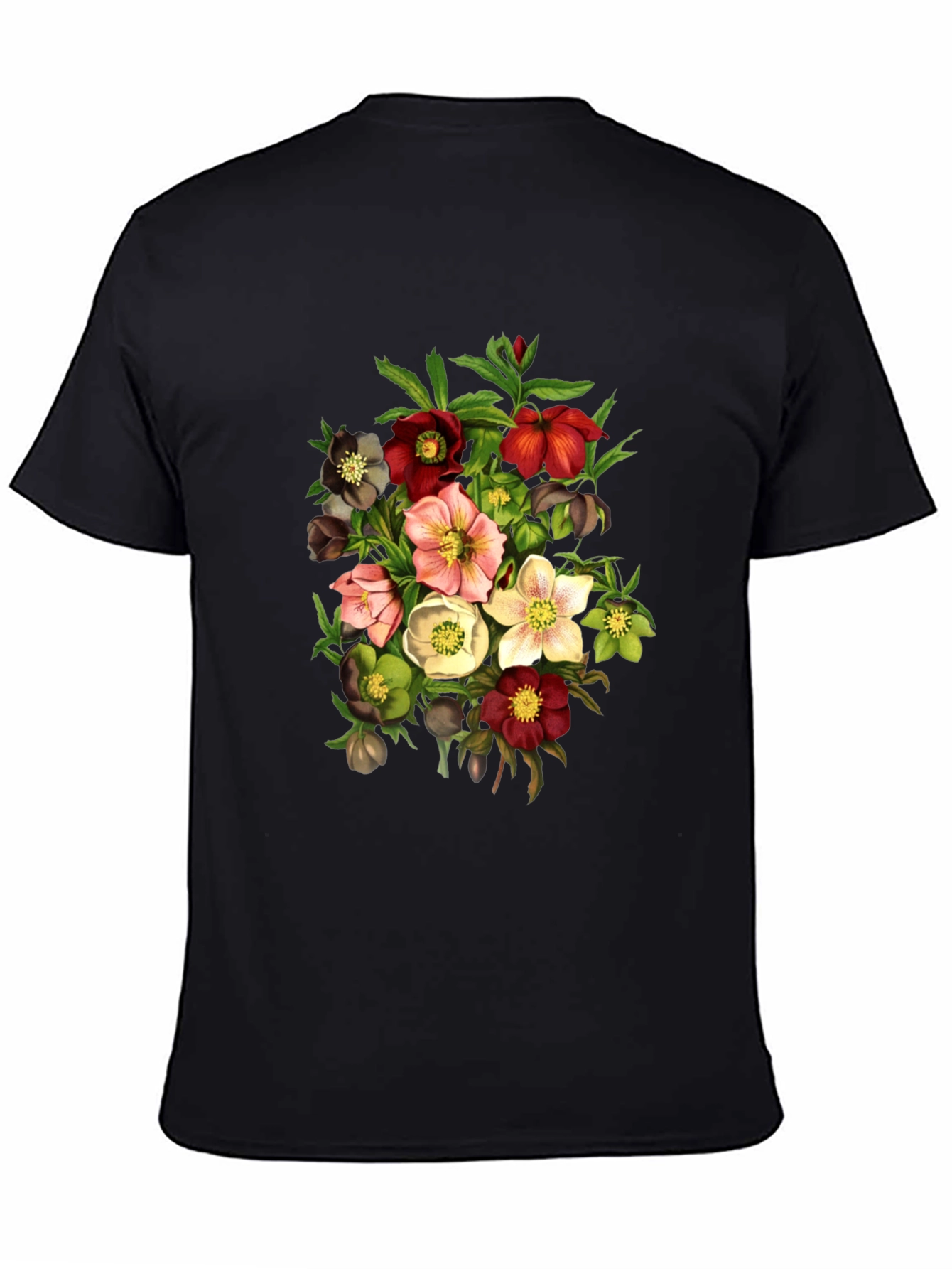 Floral Bouquet Graphic T-Shirt - Vintage Style - 4