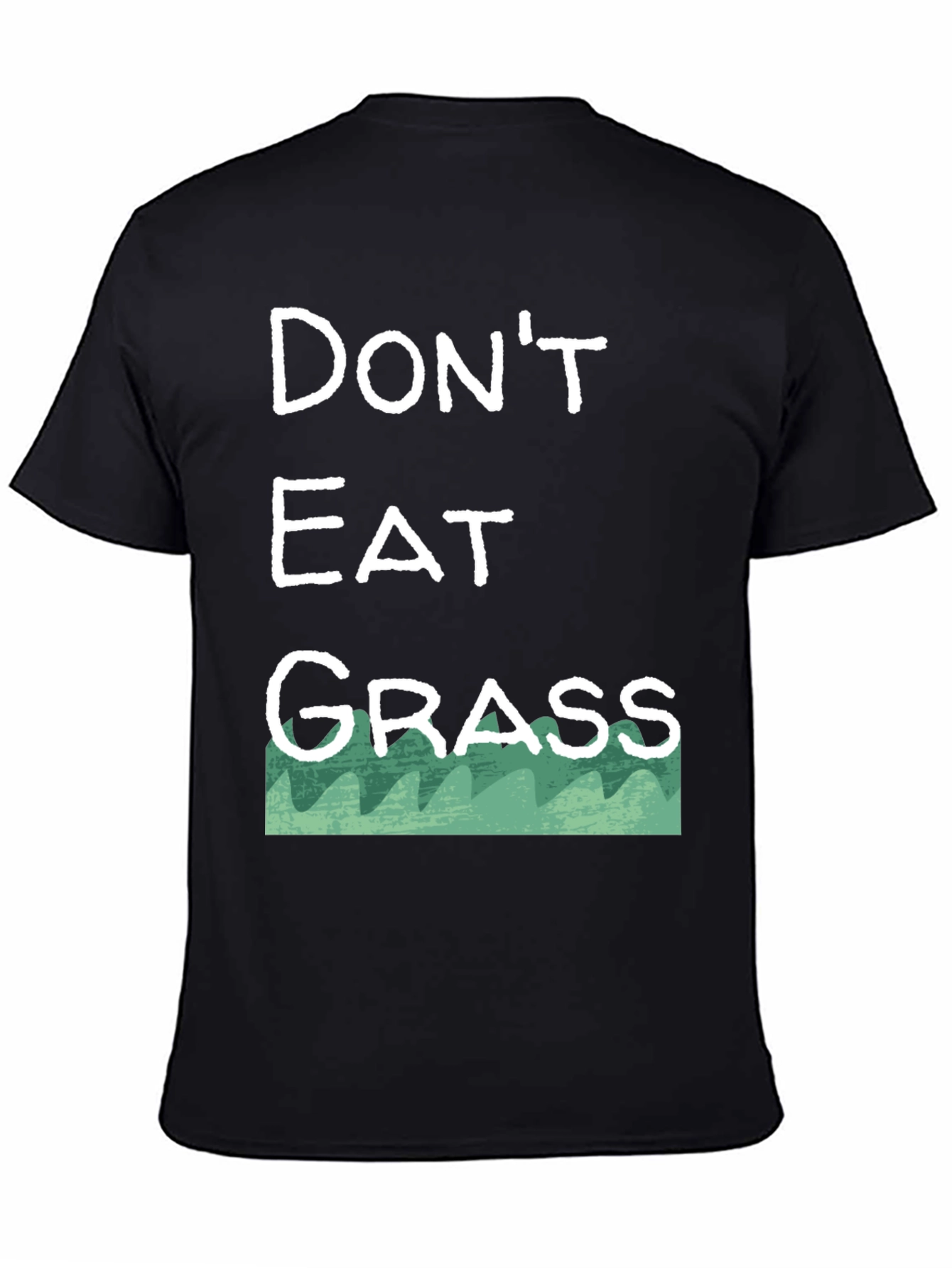 Black Don't Eat Grass T-Shirt - Funny Novelty Tee view 4