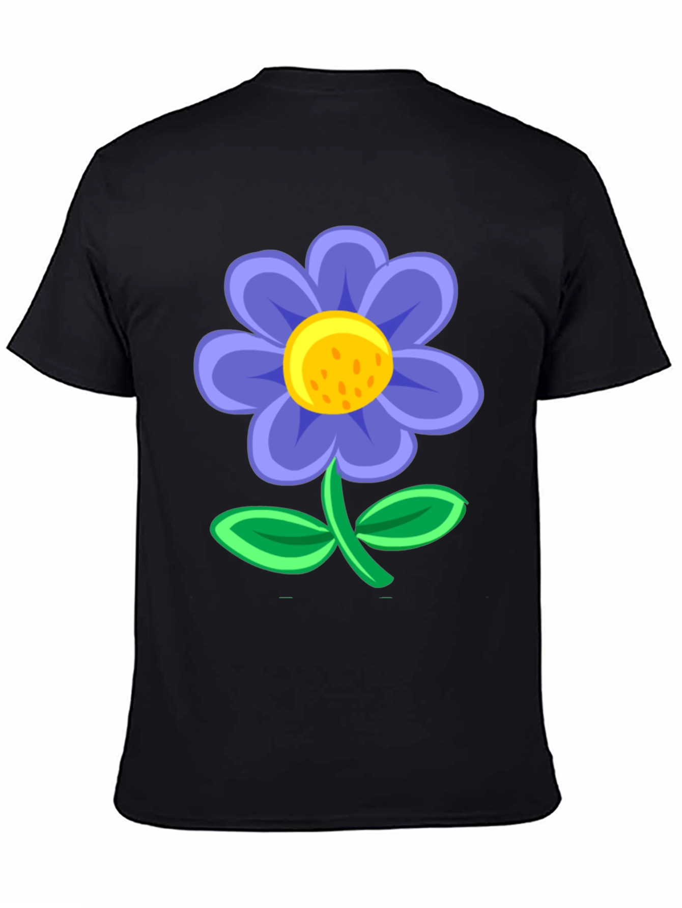 Black Floral T-Shirt - Fun & Casual Style view 4