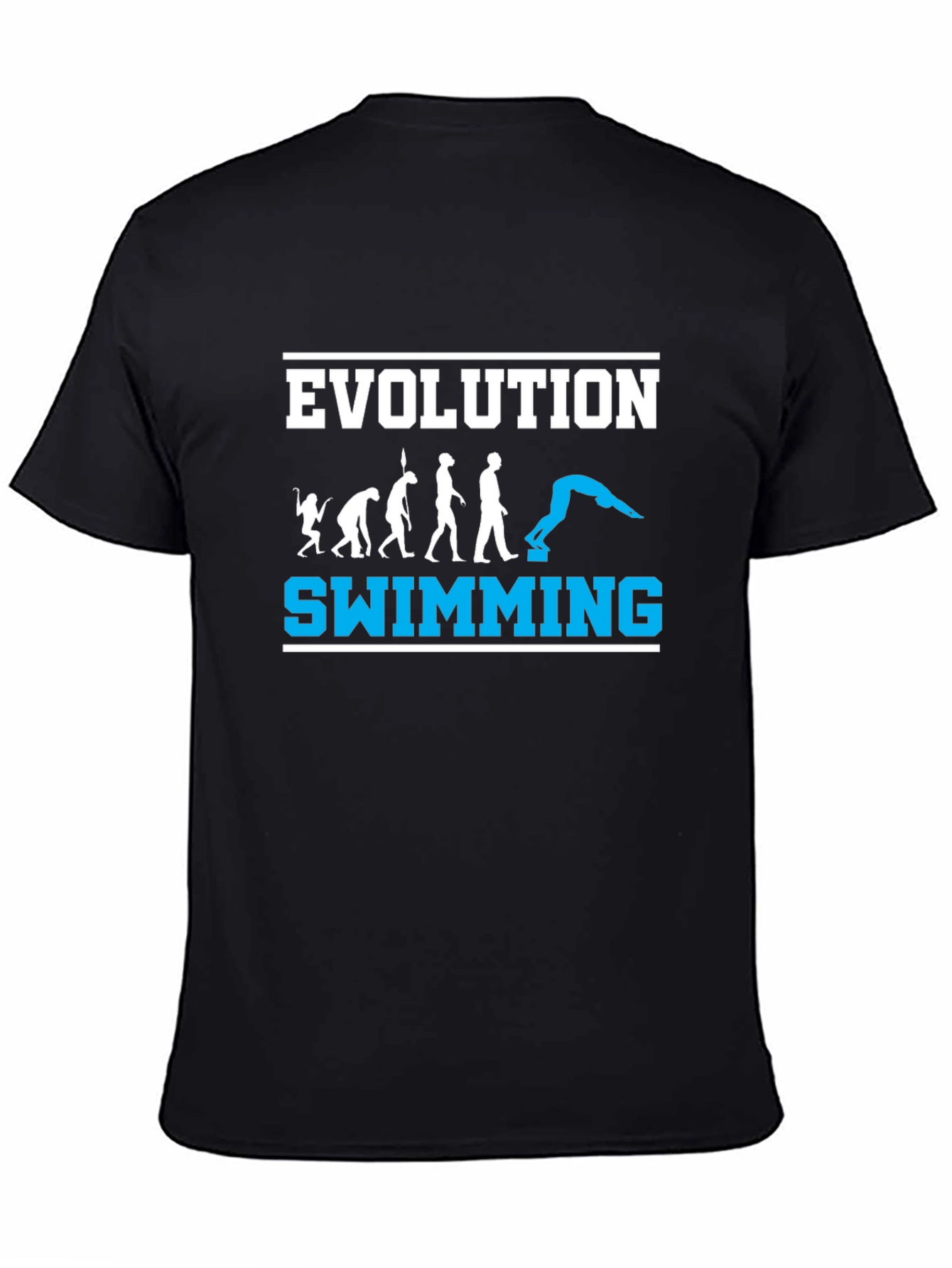 Black Evolution Swimming T-Shirt - Black view 4