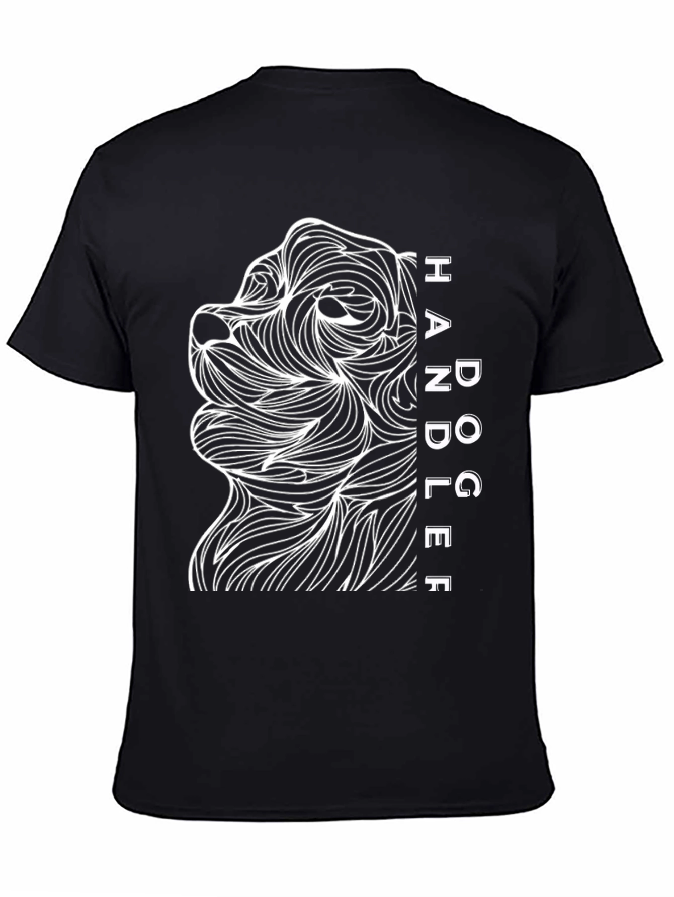 Black Dog Handler Graphic T-Shirt - Black view 4
