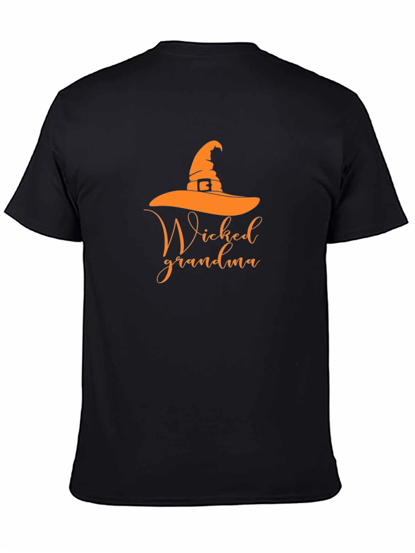Black Wicked Grandma Halloween T-Shirt - Black view 4