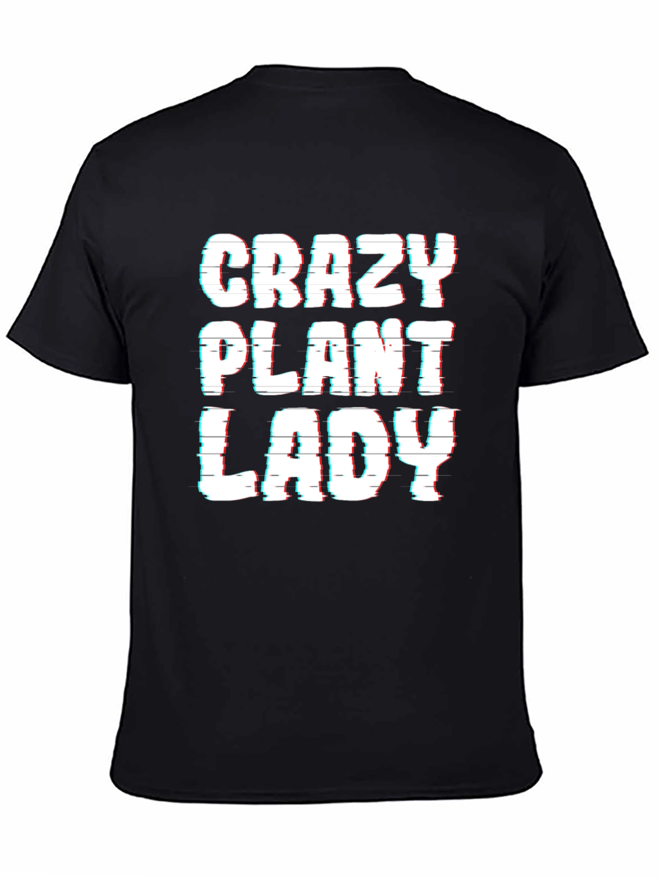 Black Crazy Plant Lady Graphic Tee - Unisex view 4