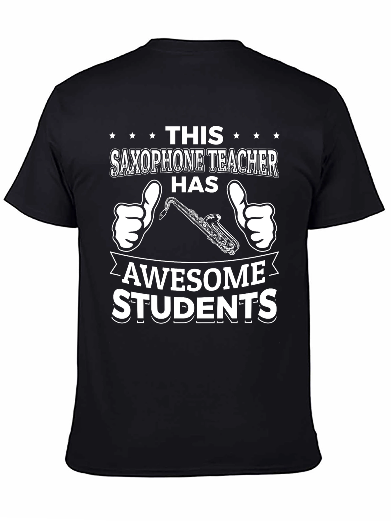 Black Saxophone Teacher Awesome Students T-Shirt view 4