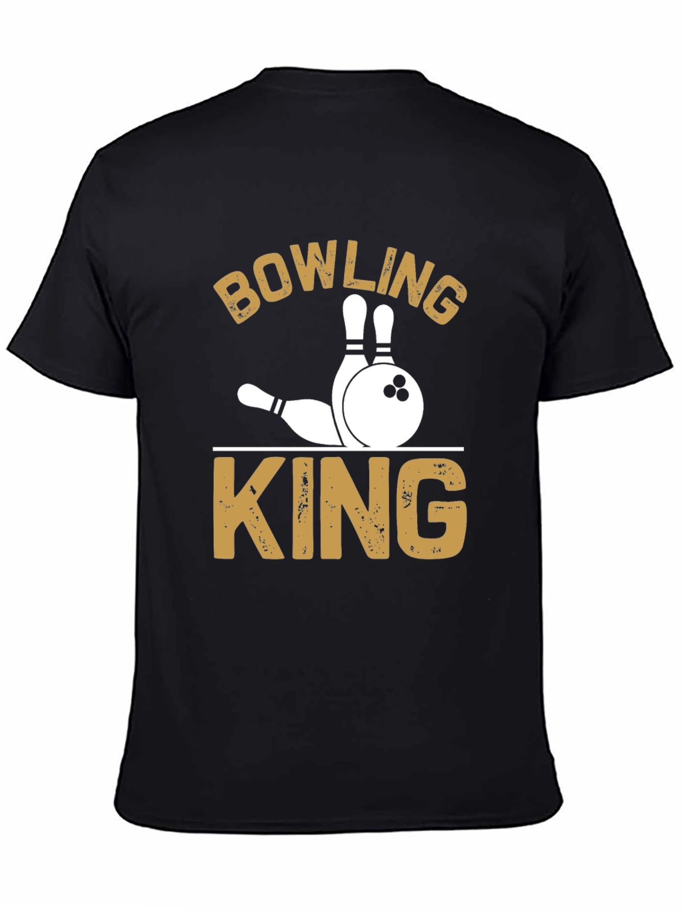 Black Bowling King Graphic Tee - Strike in Style! view 4