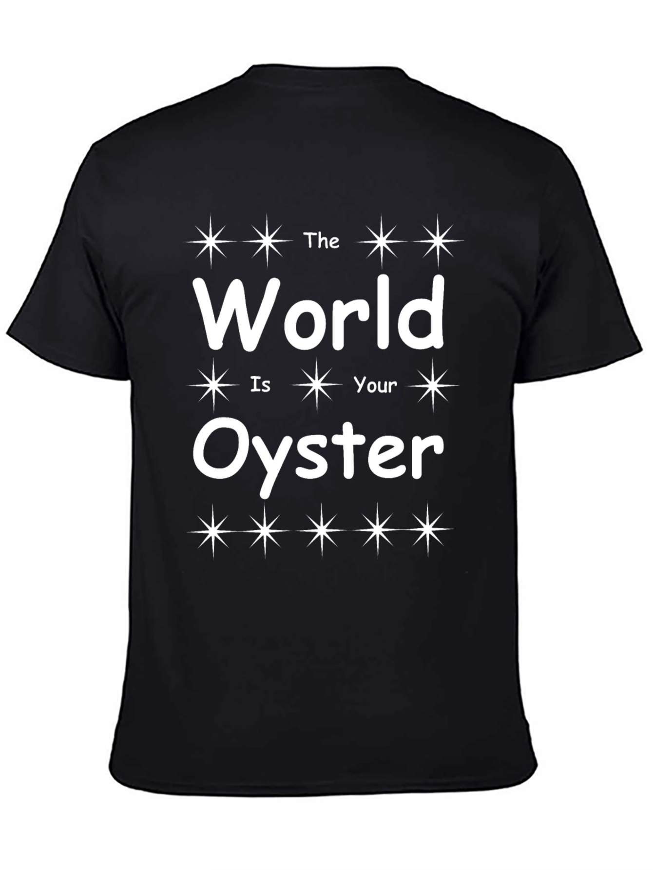 Black The World Is Your Oyster Graphic Tee view 4