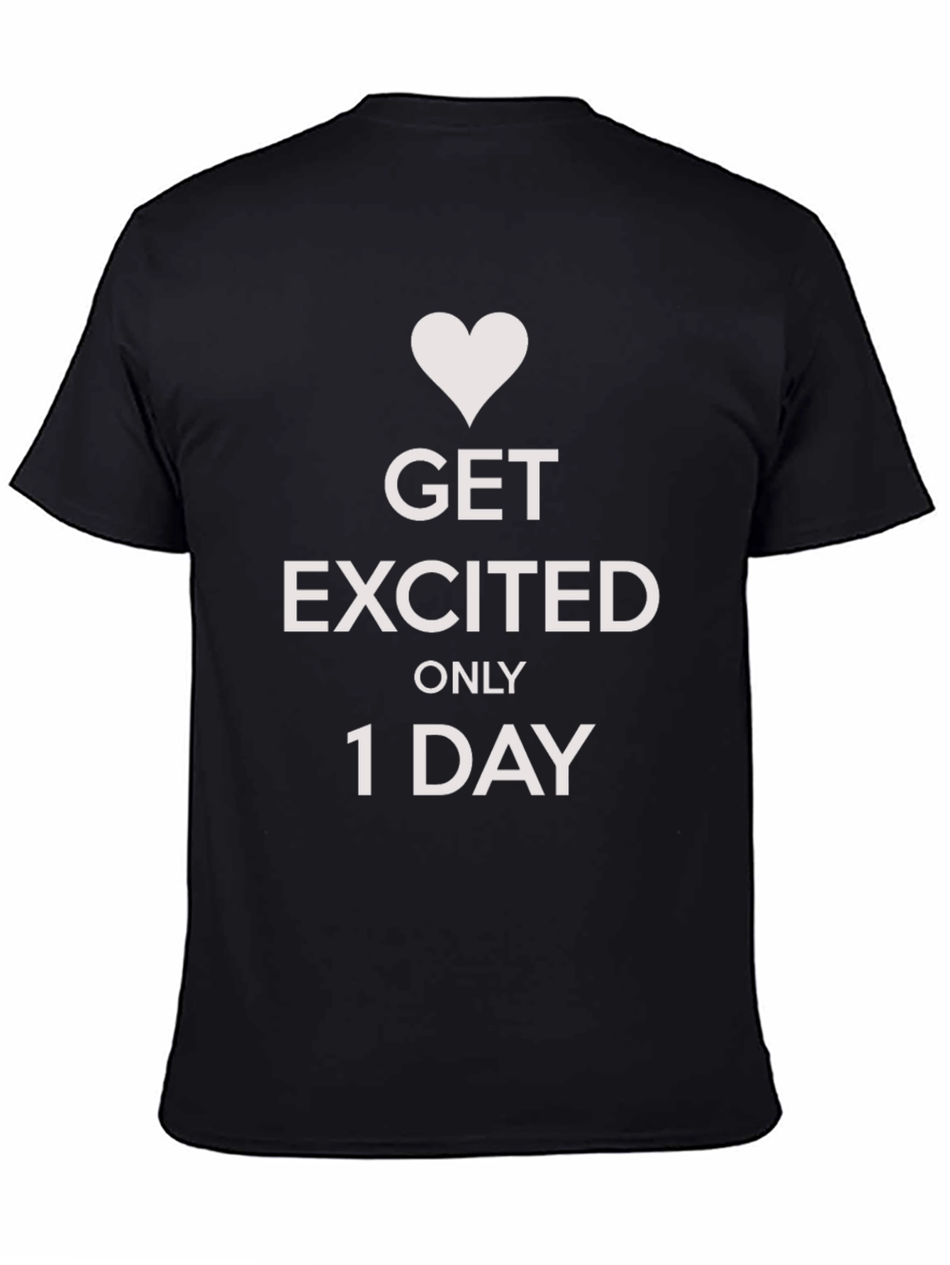 Black Get Excited T-Shirt view 4
