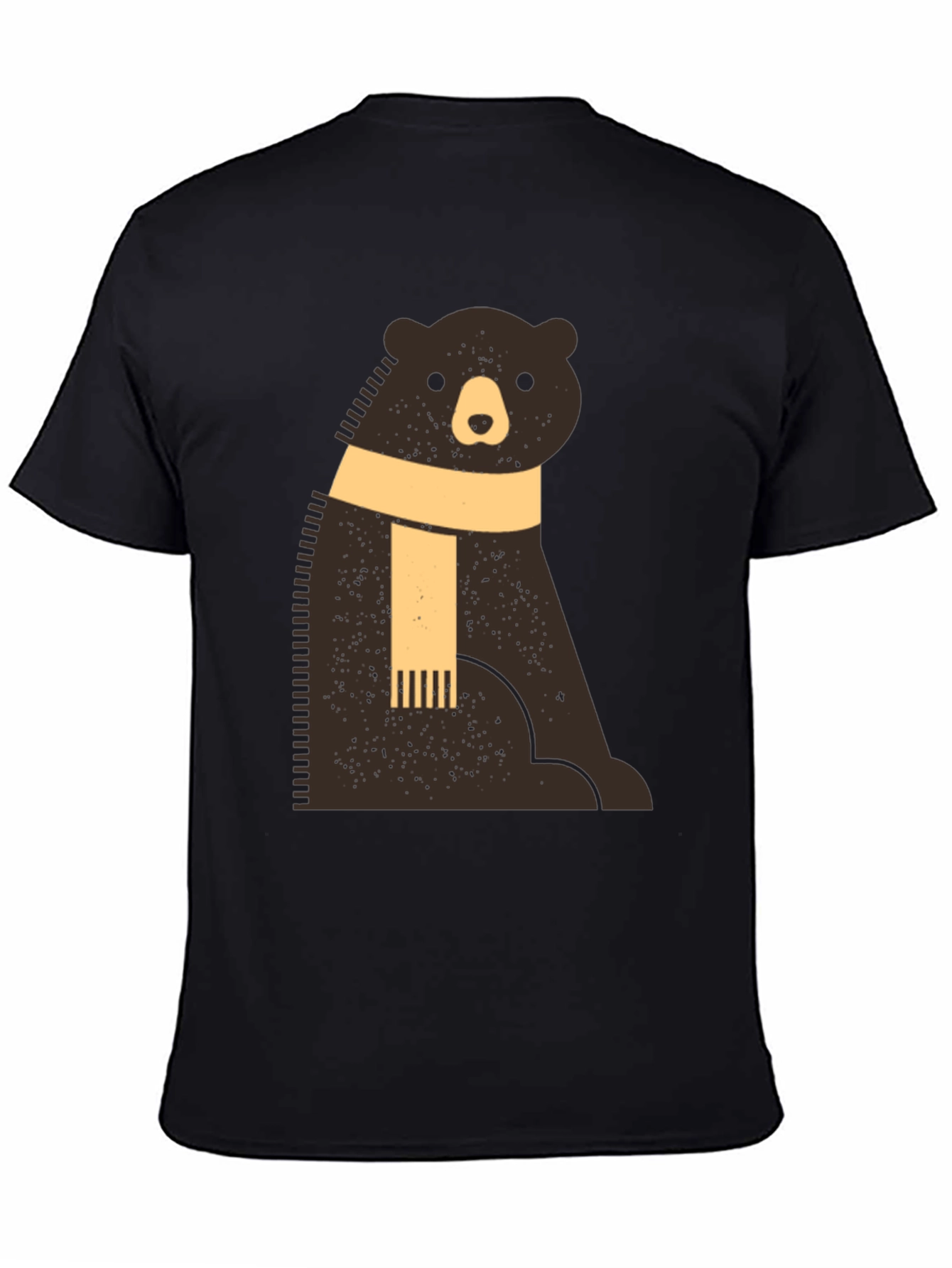 Black Cozy Bear Graphic Tee - Stylish Comfort view 4