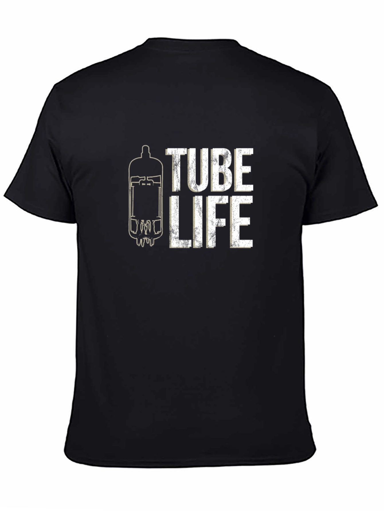 Black Tube Life Graphic T-Shirt - Black view 4