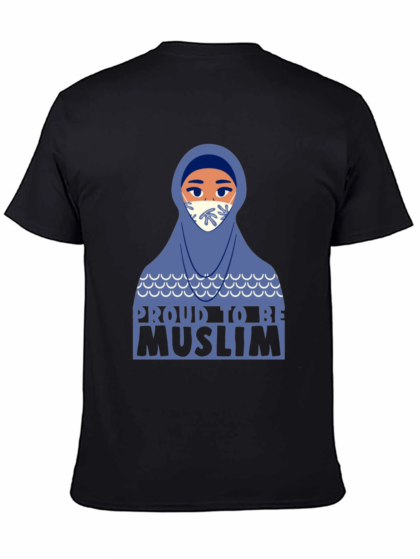 Black Proud to be Muslim T-Shirt view 4