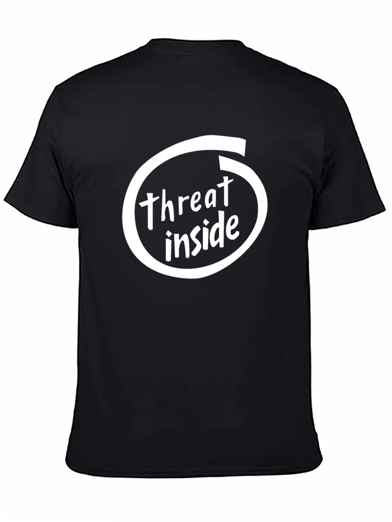 Black Threat Inside Black Graphic Tee view 4