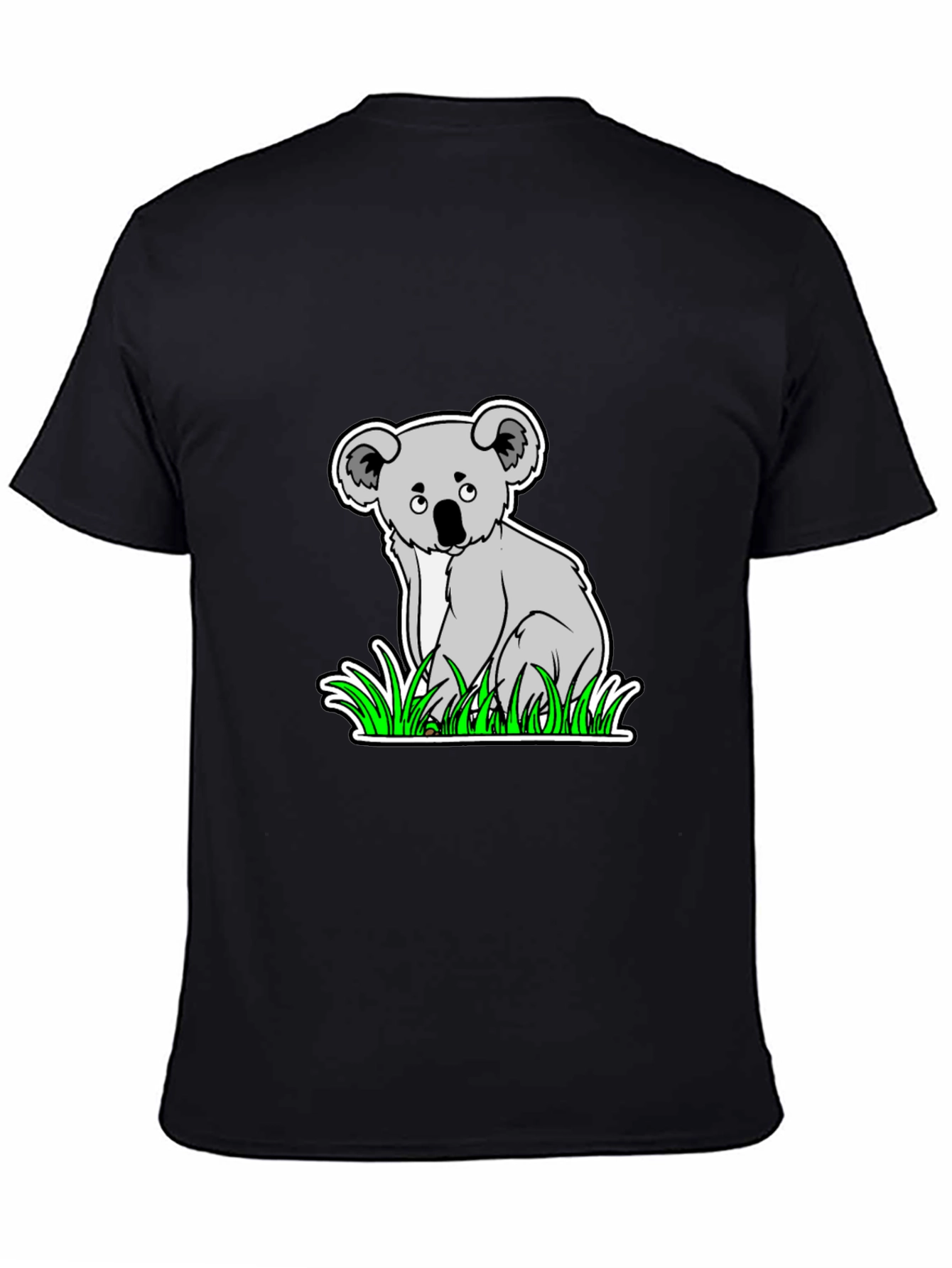 Black Koala Graphic T-Shirt - Cute Animal Tee view 4