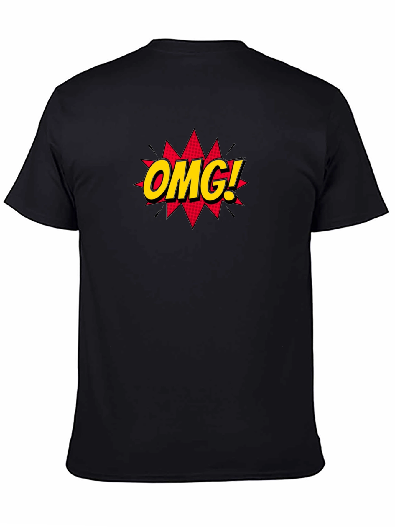 OMG! Graphic Tee - Stylish Black Cotton T-Shirt - 4