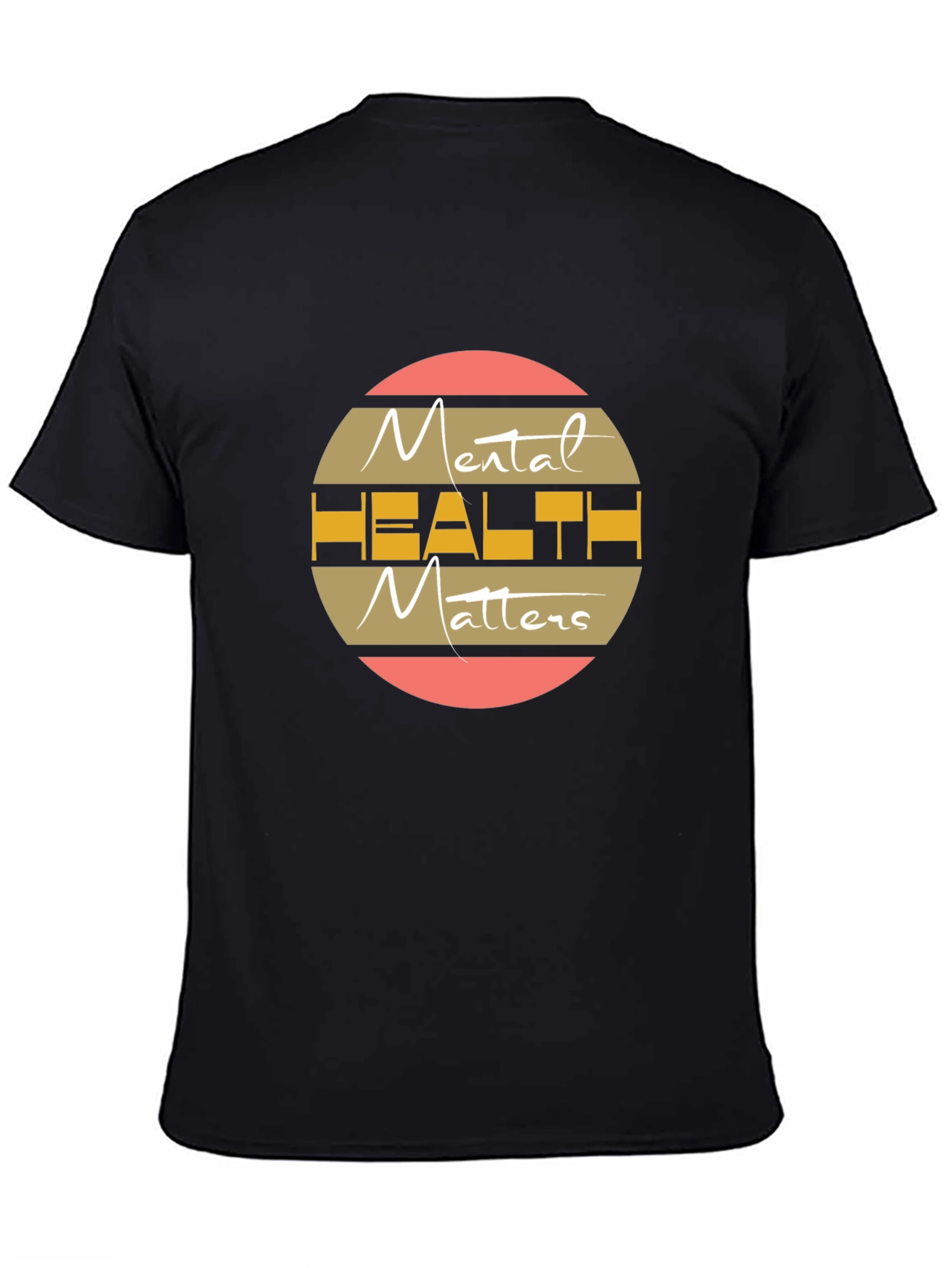 Black Mental Health Matters Graphic Tee - Black view 4
