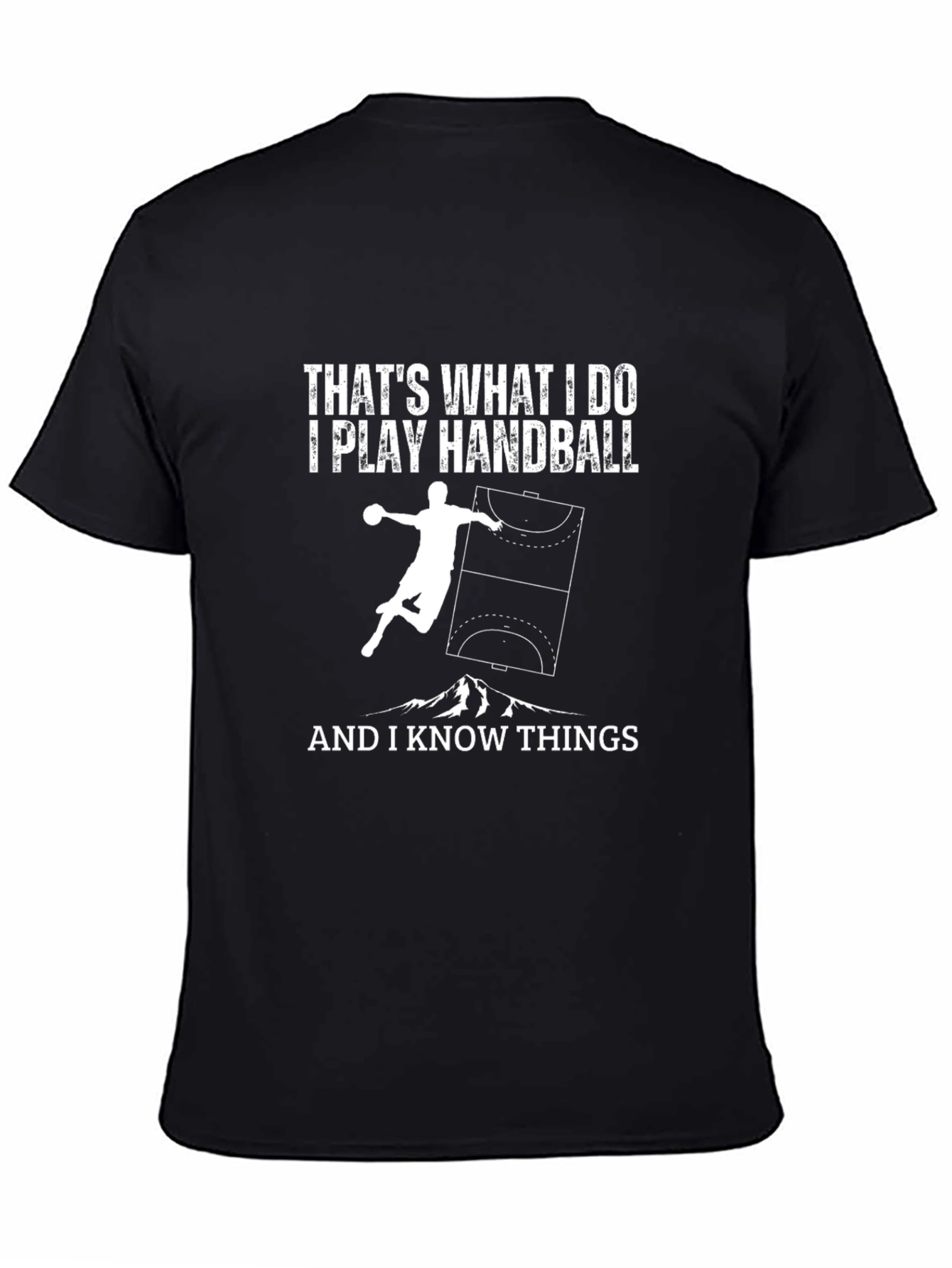 Black Handball Player T-Shirt - That's What I Do view 4