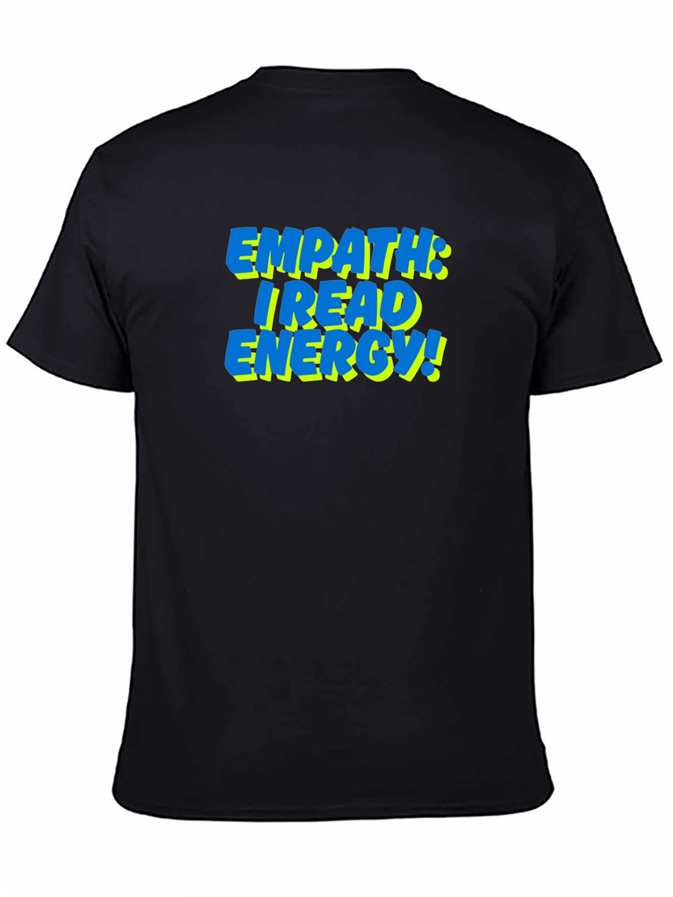 Black Empath Energy Reading T-Shirt view 4