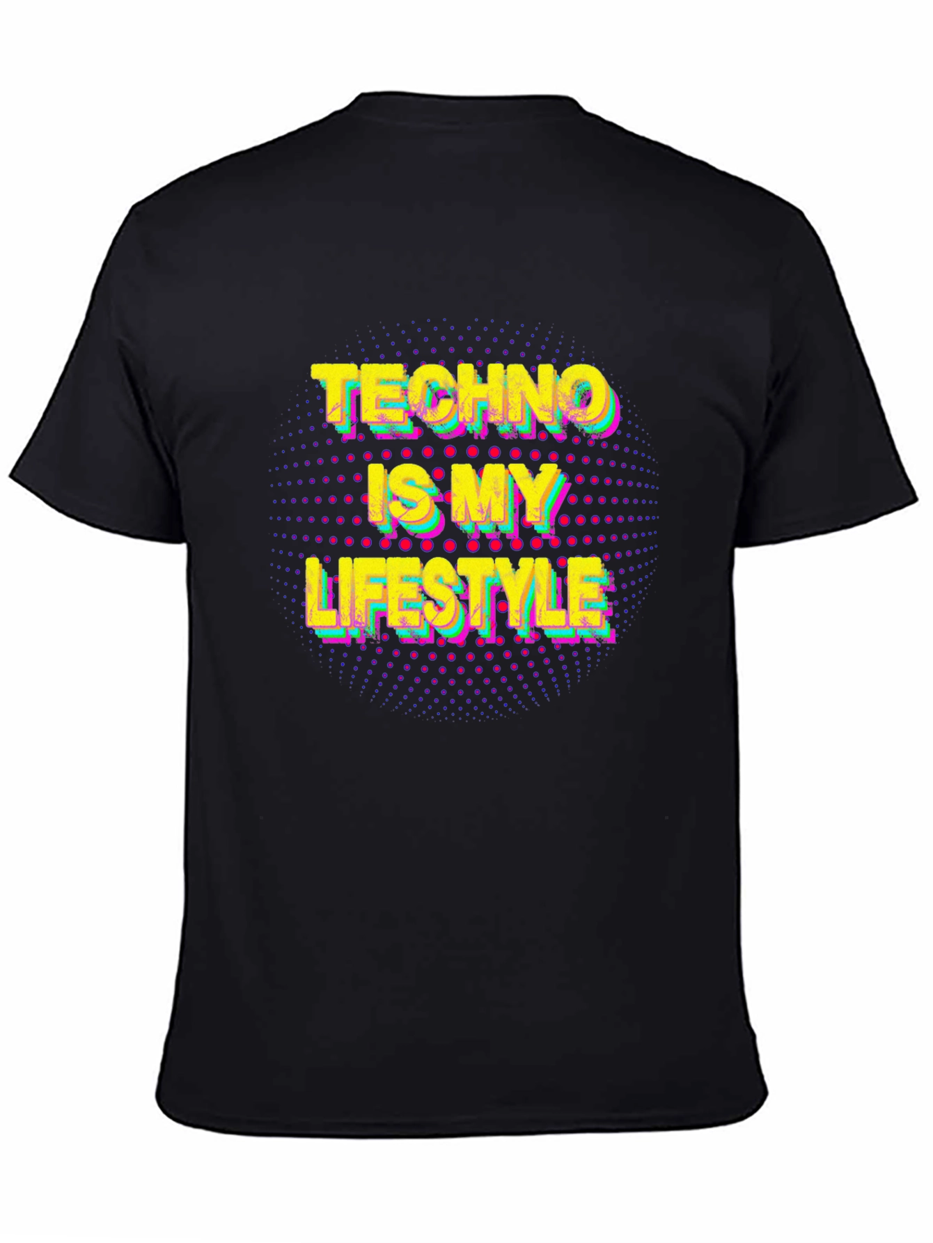 Black Techno Is My Lifestyle T-Shirt - Music Lover Tee view 4