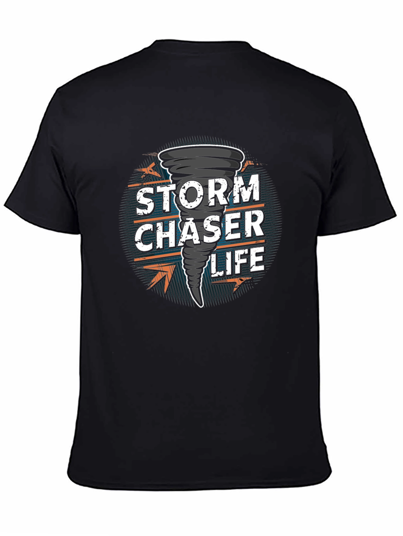 Black Storm Chaser Life Graphic Tee - Black view 4