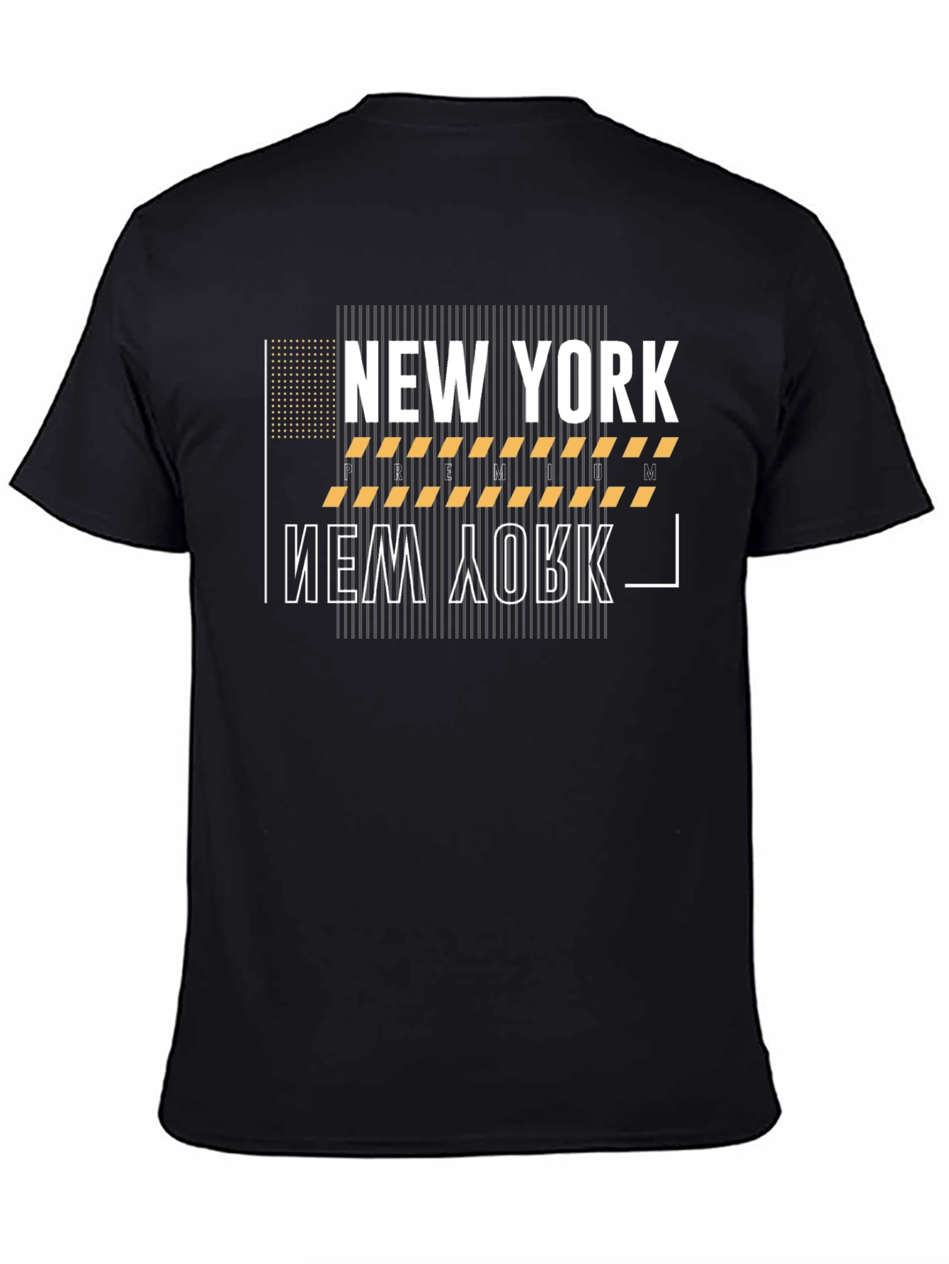 Black New York Graphic Print Black T-Shirt view 4