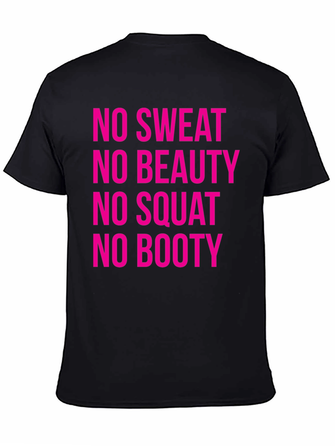 Black No Sweat, No Booty Graphic Tee view 4