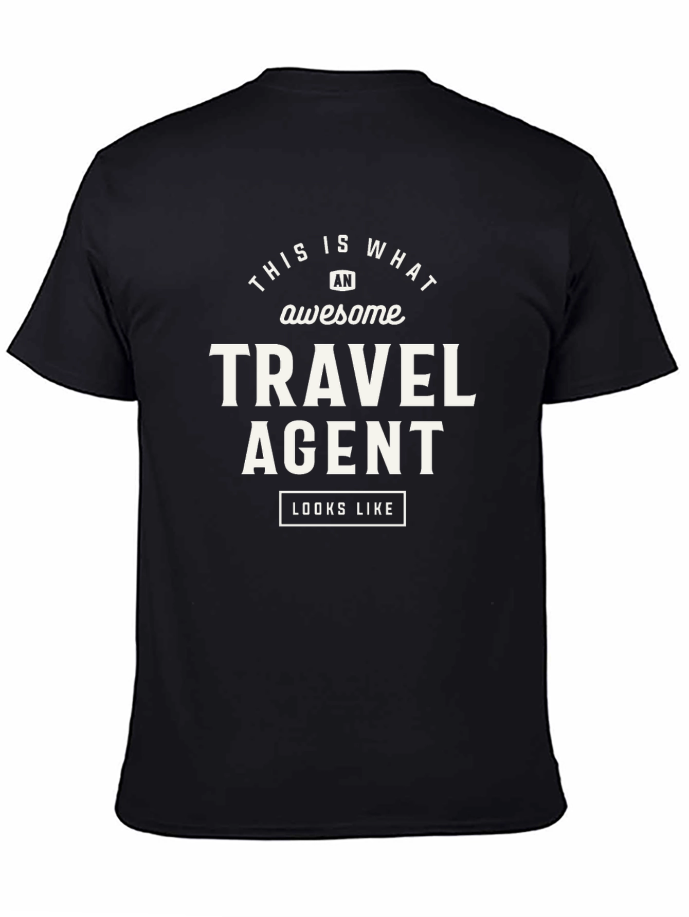 Awesome Travel Agent T-Shirt - Black - 4